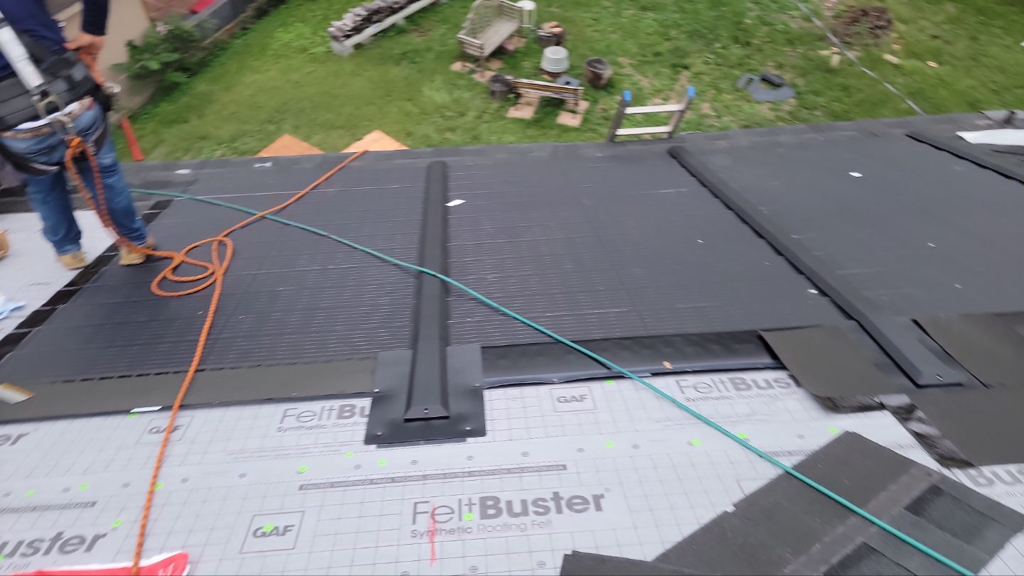 Roof and Solar Installation using GAF Timberline Solar HDZ by ExteriorPros