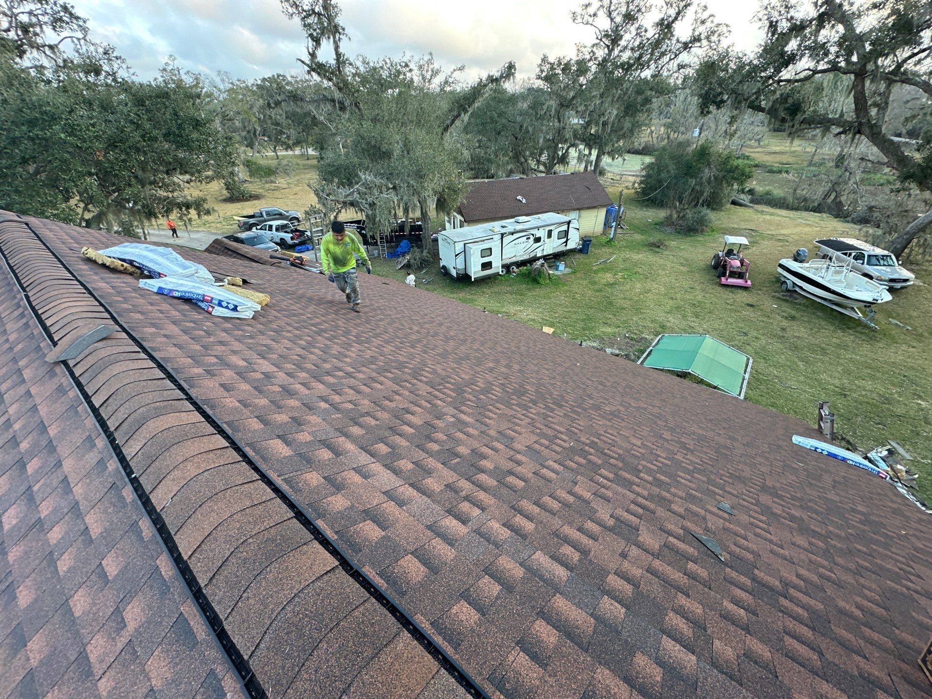 Gaf Hdz Hickory  by Motion Roofing