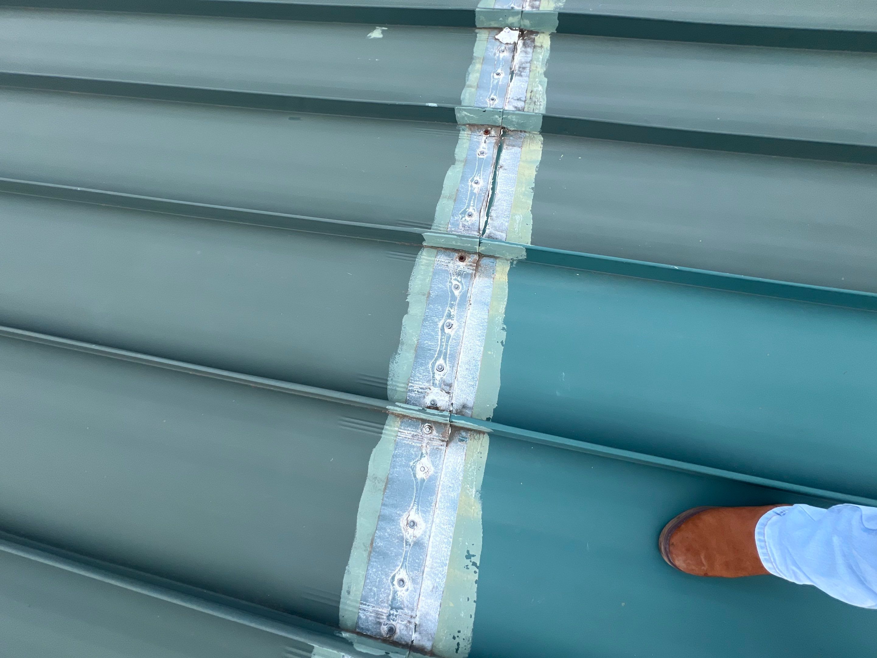 Hail Damage using Metal by Roof Repair Company