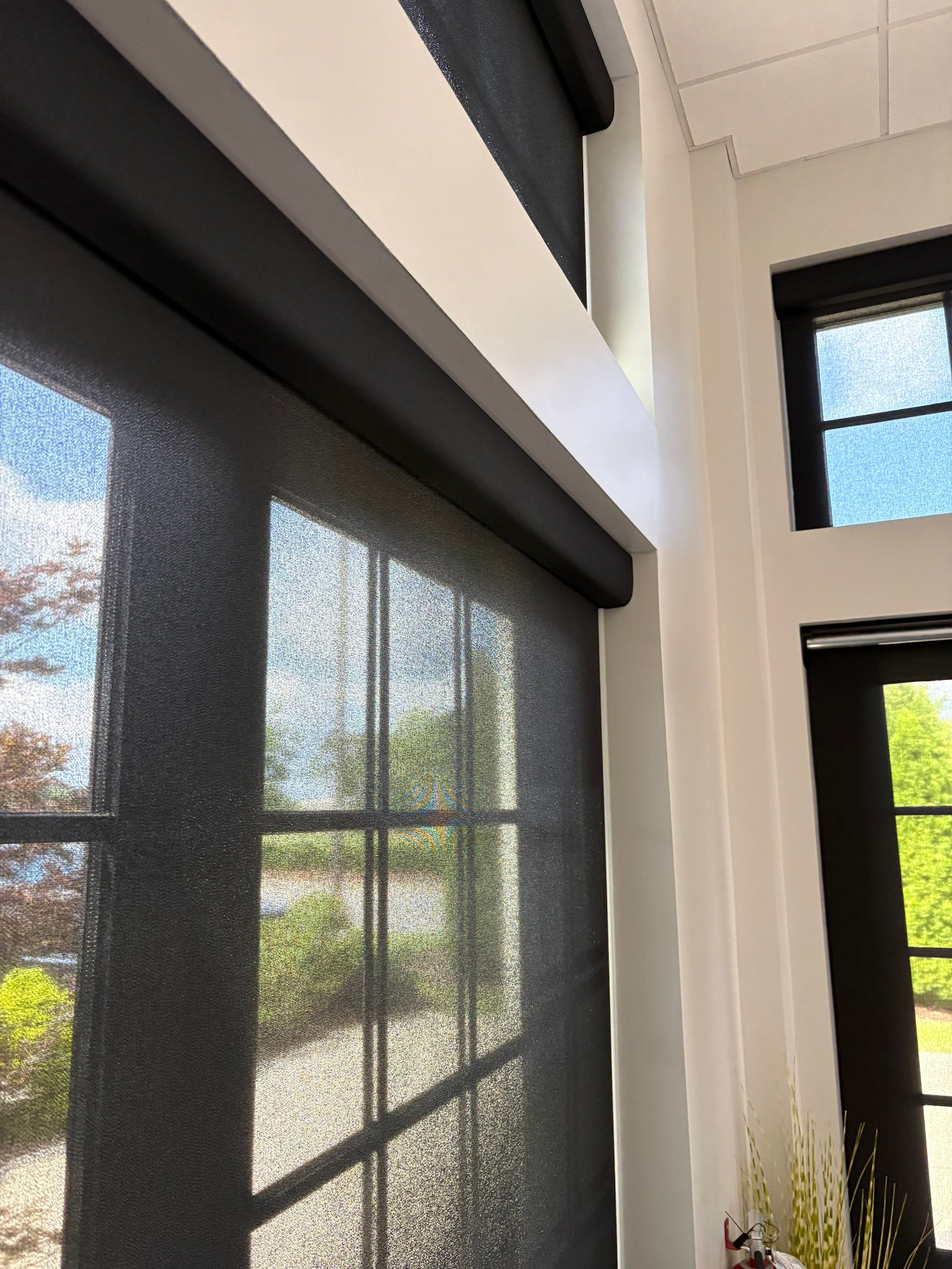 Commercial Roller Shades Project in Huntsville by Blinds and Borders