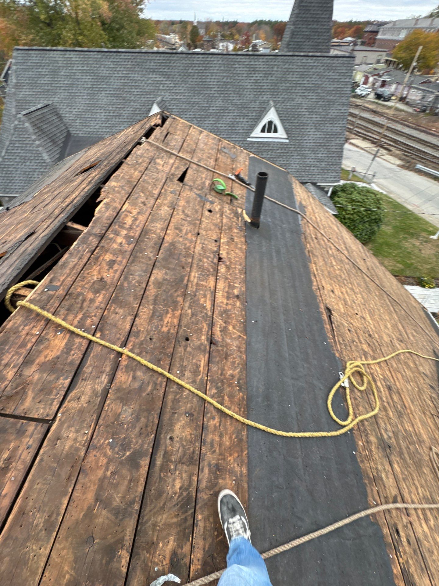 Ayer Church Complete Roof with Code-Compliant Overlay & Dual Chimney Restoration by Mighty Dog Roofing of Greater Middlesex County
