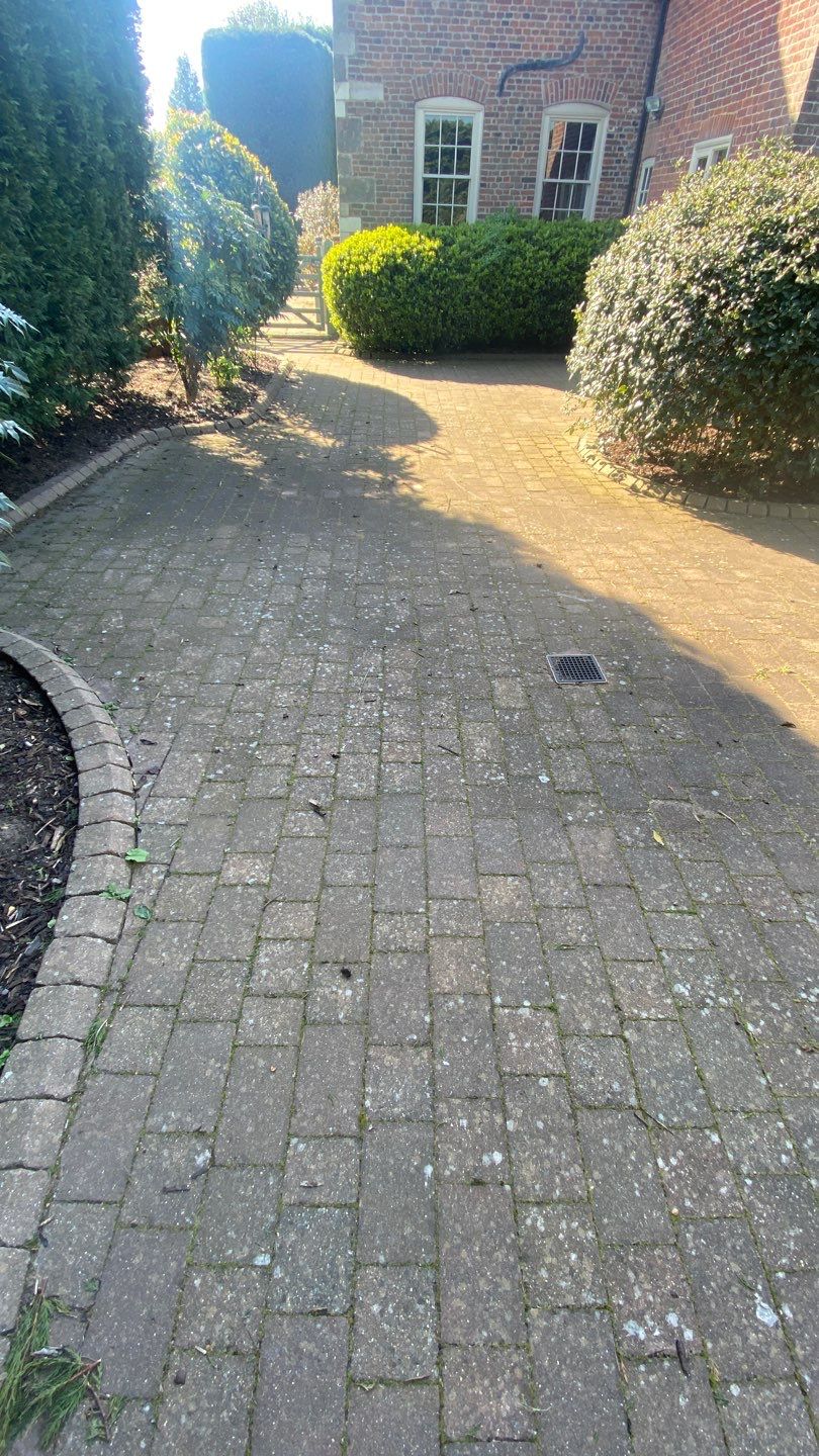 Driveway Clean using honda 21 ltr/min by Ges Exterior Cleaning ltd