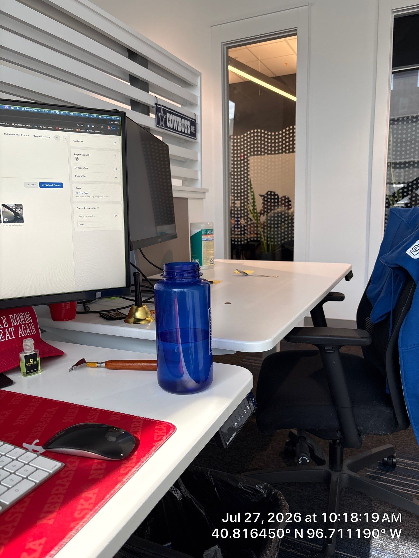 Professional Standing Desk Installation and Office Setup in Lincoln by CompanyCam Sales Demo