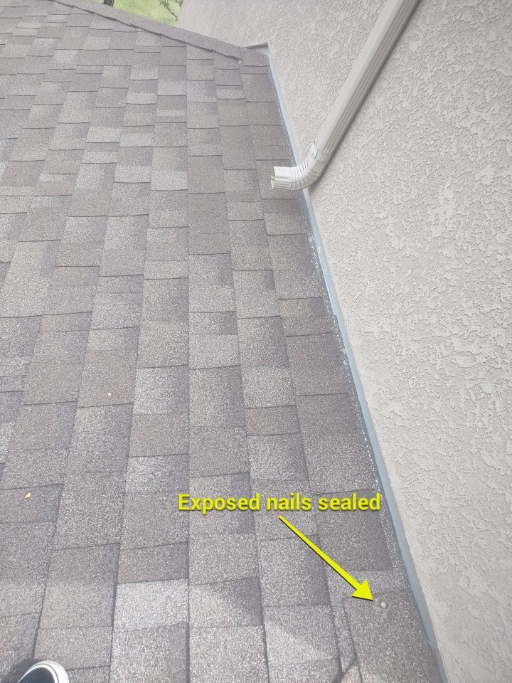 Roof Damage by Bros Roofing