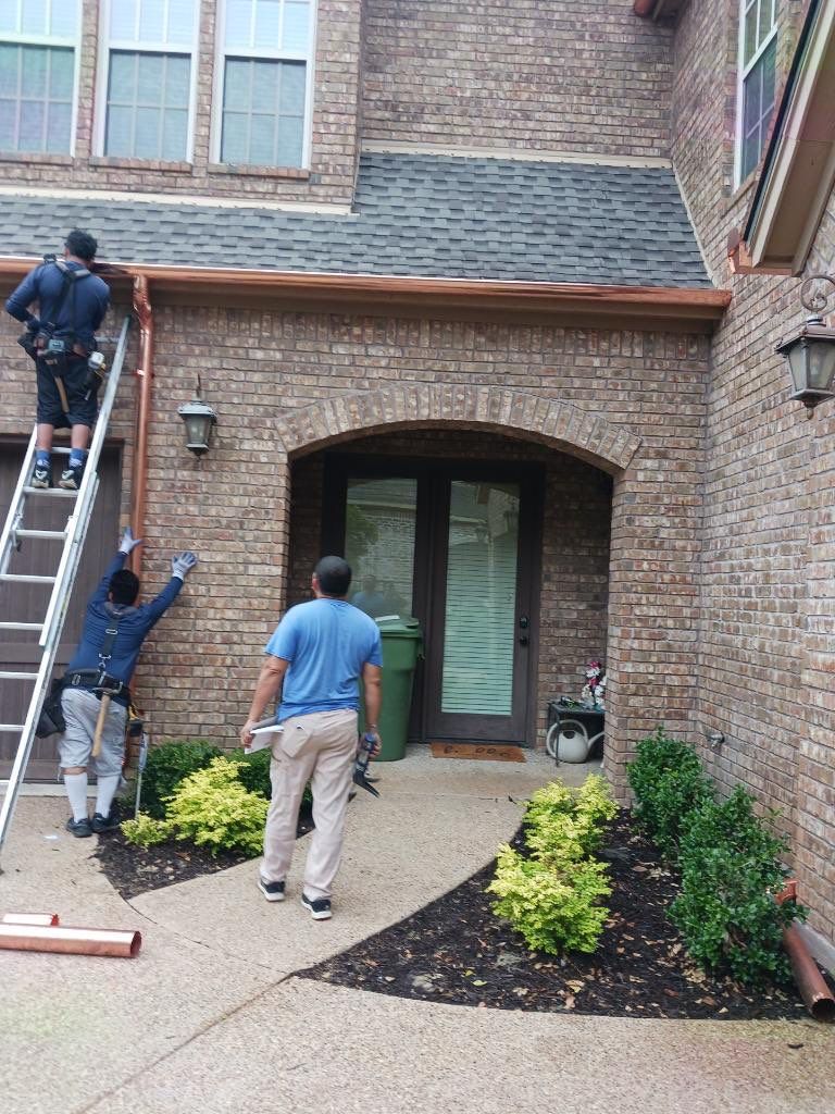Beautiful Estate Remodel - Roof, Copper Gutters, Exterior Stain, Siding Replacement by First United Roofing & Construction