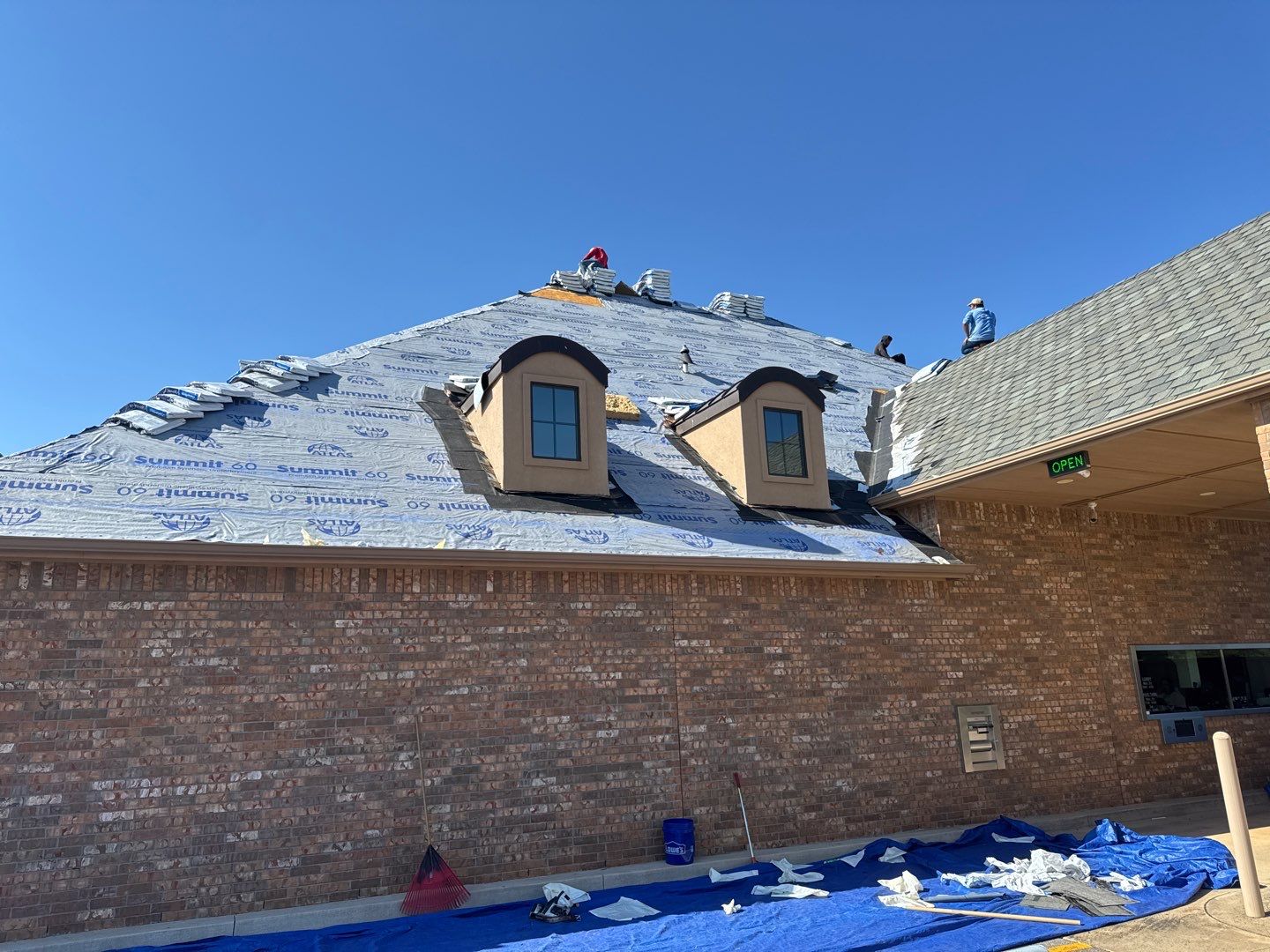 Bank Reroof by Castillo Roofing