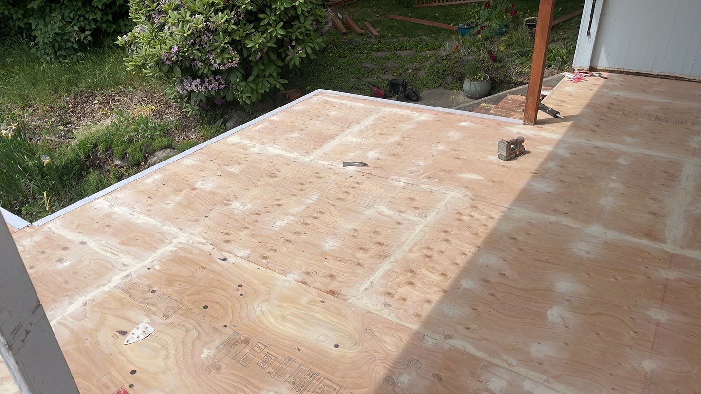 Residential Deck Replacement using Dec-Tec Membrane Color: Grafton by Orezona Building & Roofing Company, Inc.