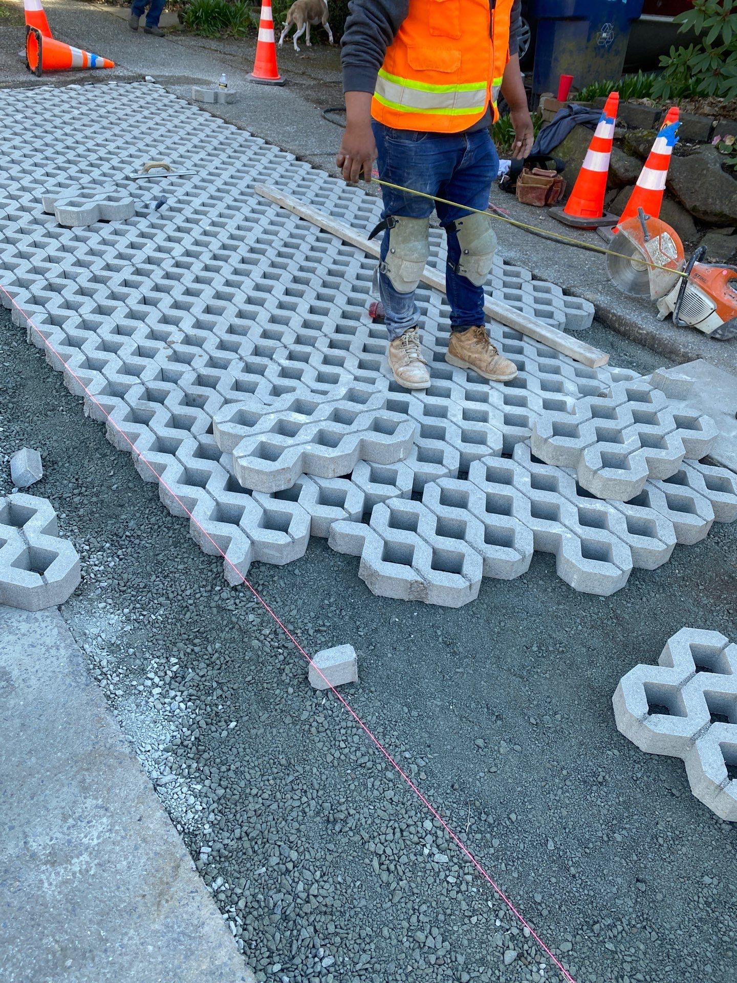 Russell | Turfstone Pavers Driveway  by Jireh Asphalt & Concrete Inc 