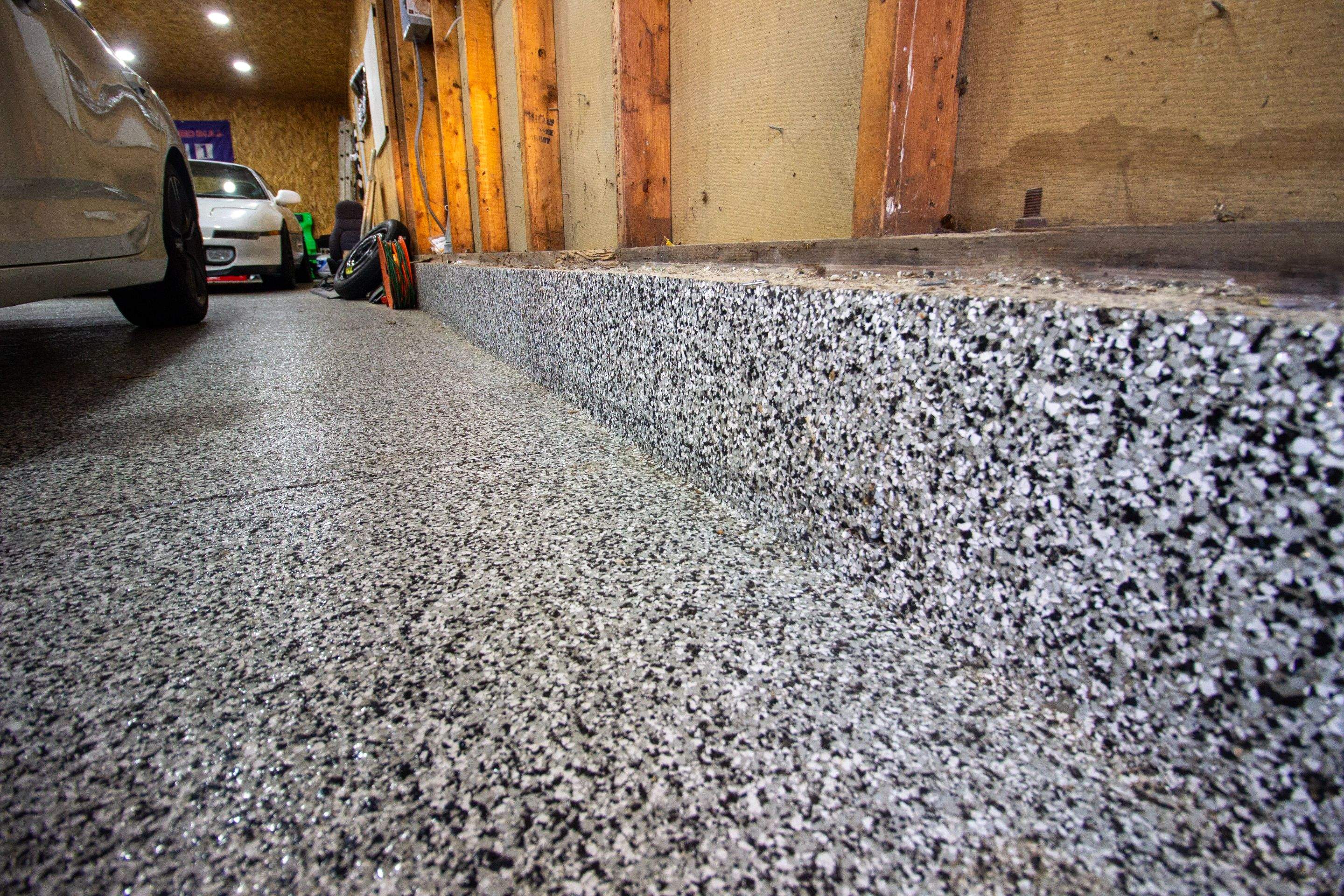 Garage Floor using Domino by Your1DayFloor.com