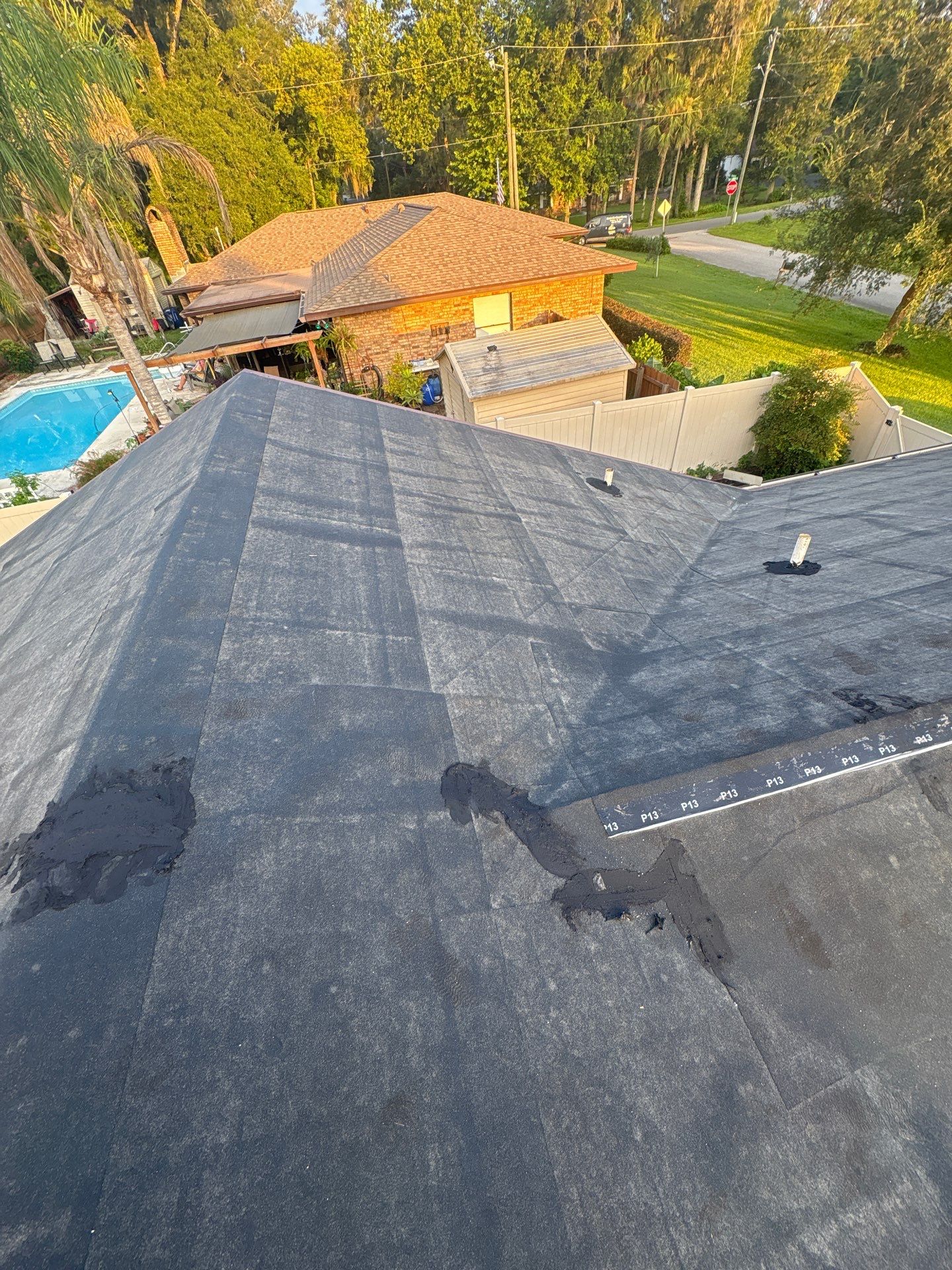 Architectural Shingle Roof Replacement and Attic Inspection in Orange City by Pinnacle Roofing Group
