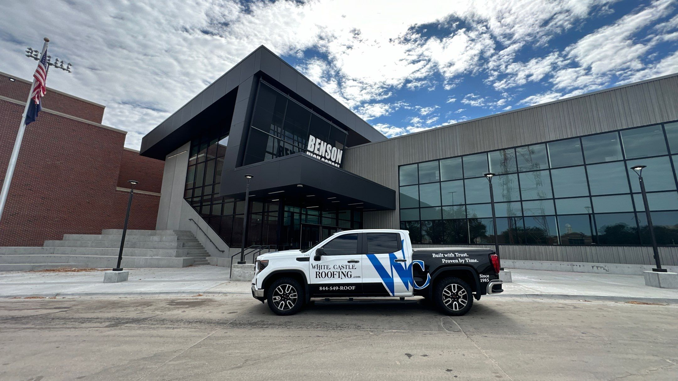 Benson High School Custom Metal by White Castle Roofing