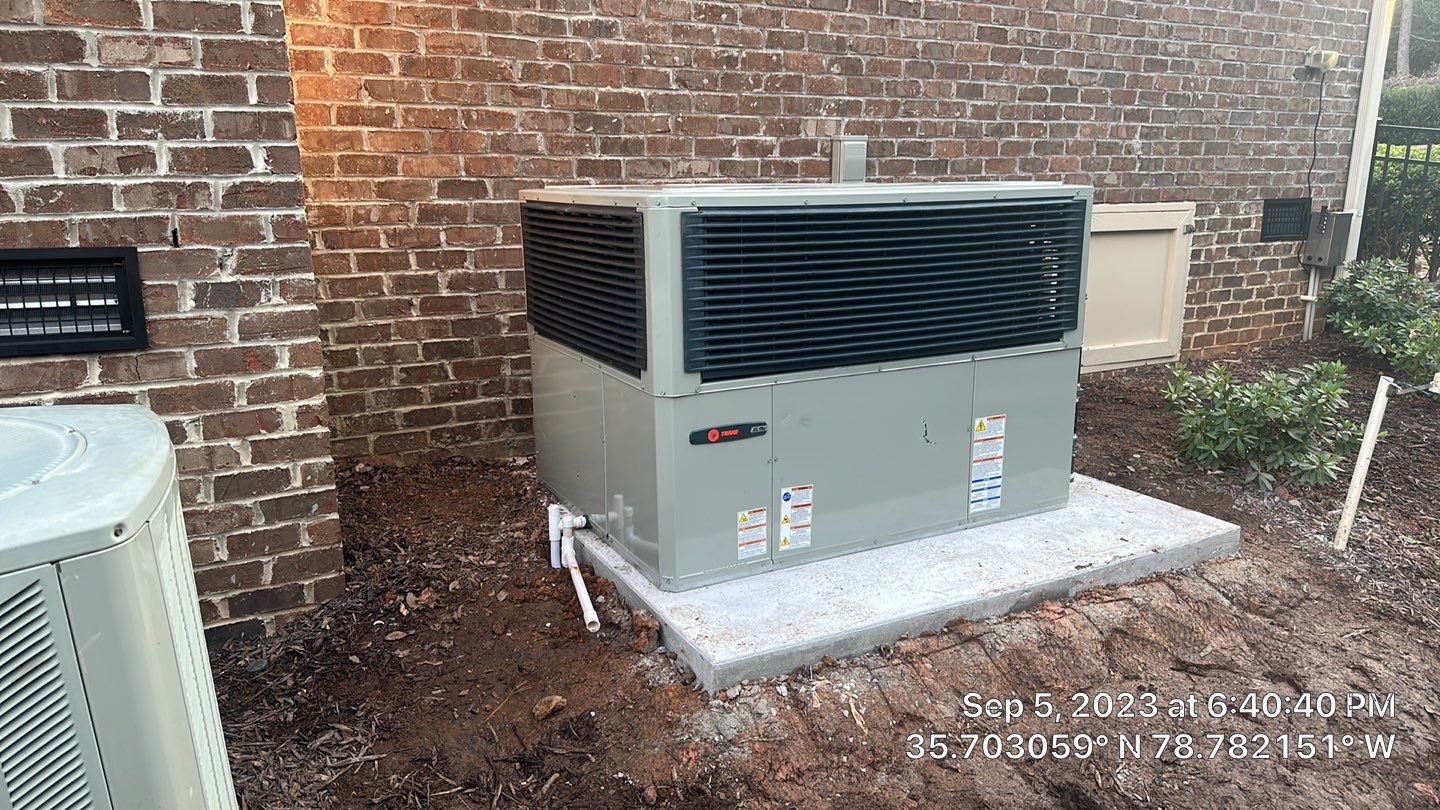 Trane Gas Package Unit Install by Nick's Mechanical LLC.
