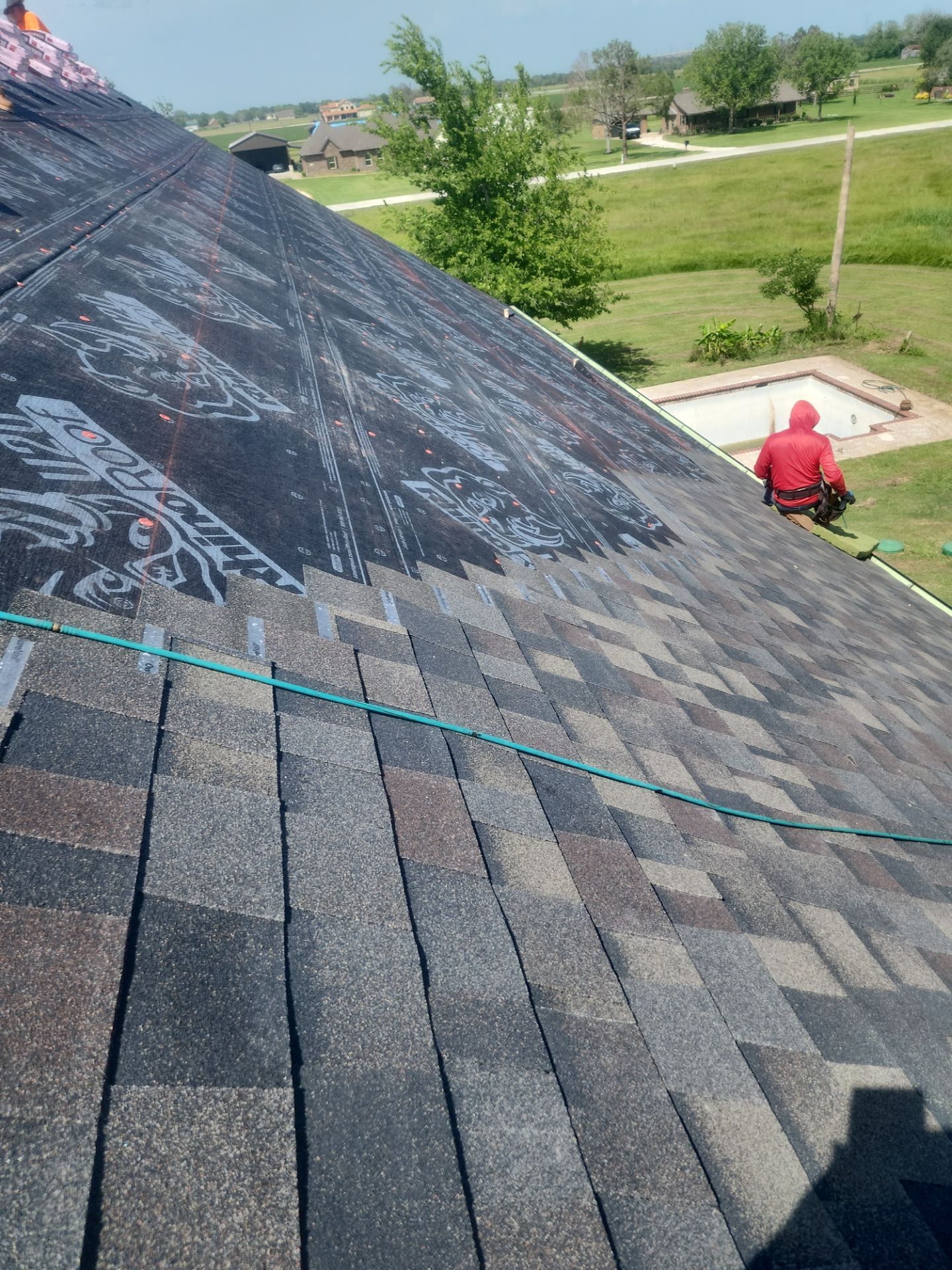 Residential Roofing Installation using Owen's Corning Duration (Lifetime) Shingles by Roof Repair Company