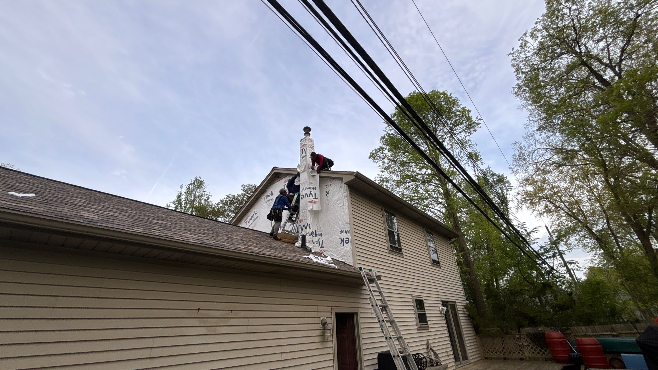 Roof Replacement using Owens Corning Sand Dune by 180 Contractors