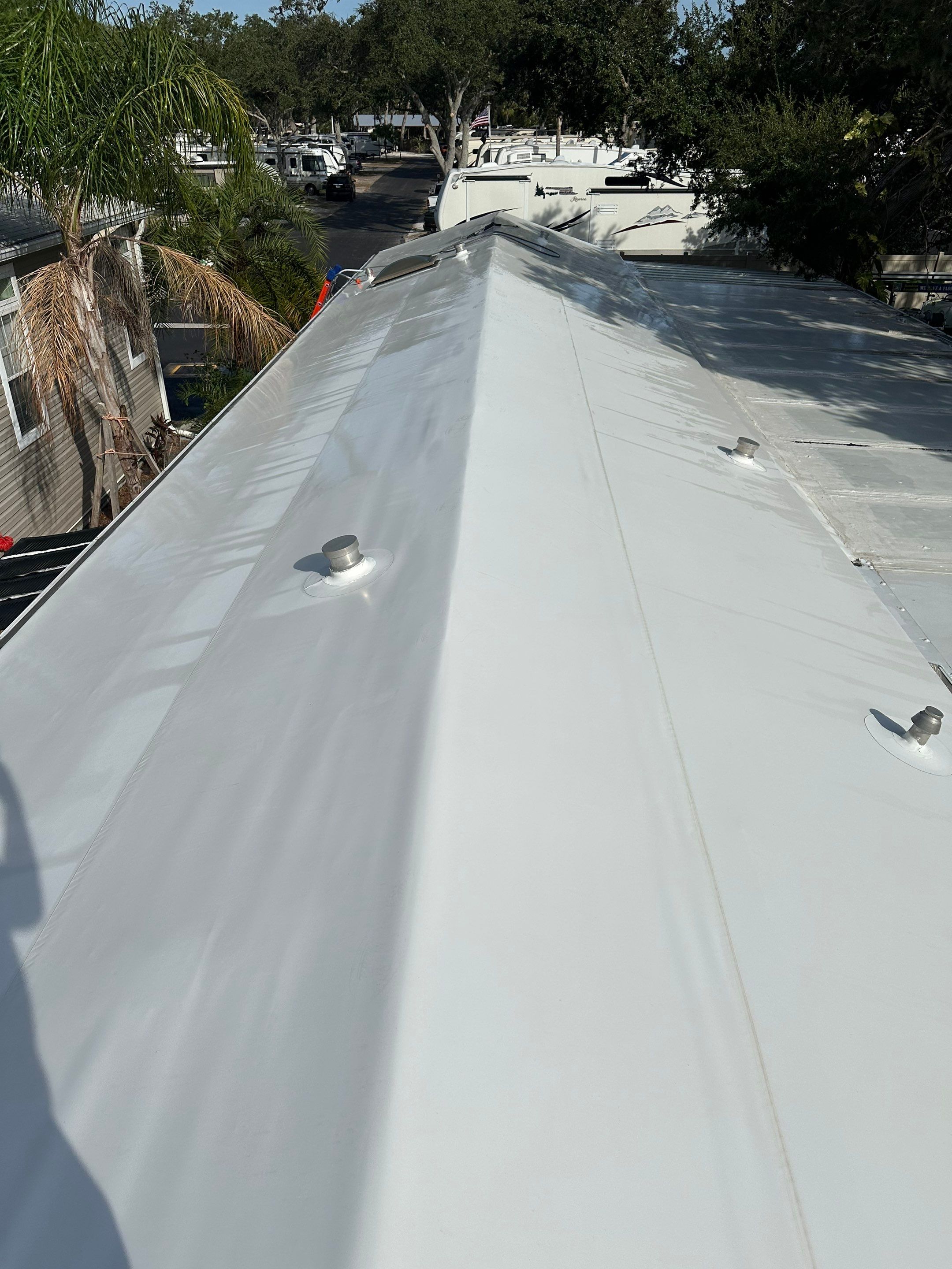 TPO Membrane Roof Cleaning and Gutter Cleaning by Sunshine AquaWash