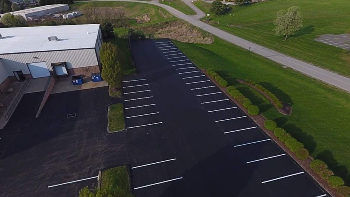 Asphalt Resurface Commercial Park Lot using asphalt by Brant's Asphalt