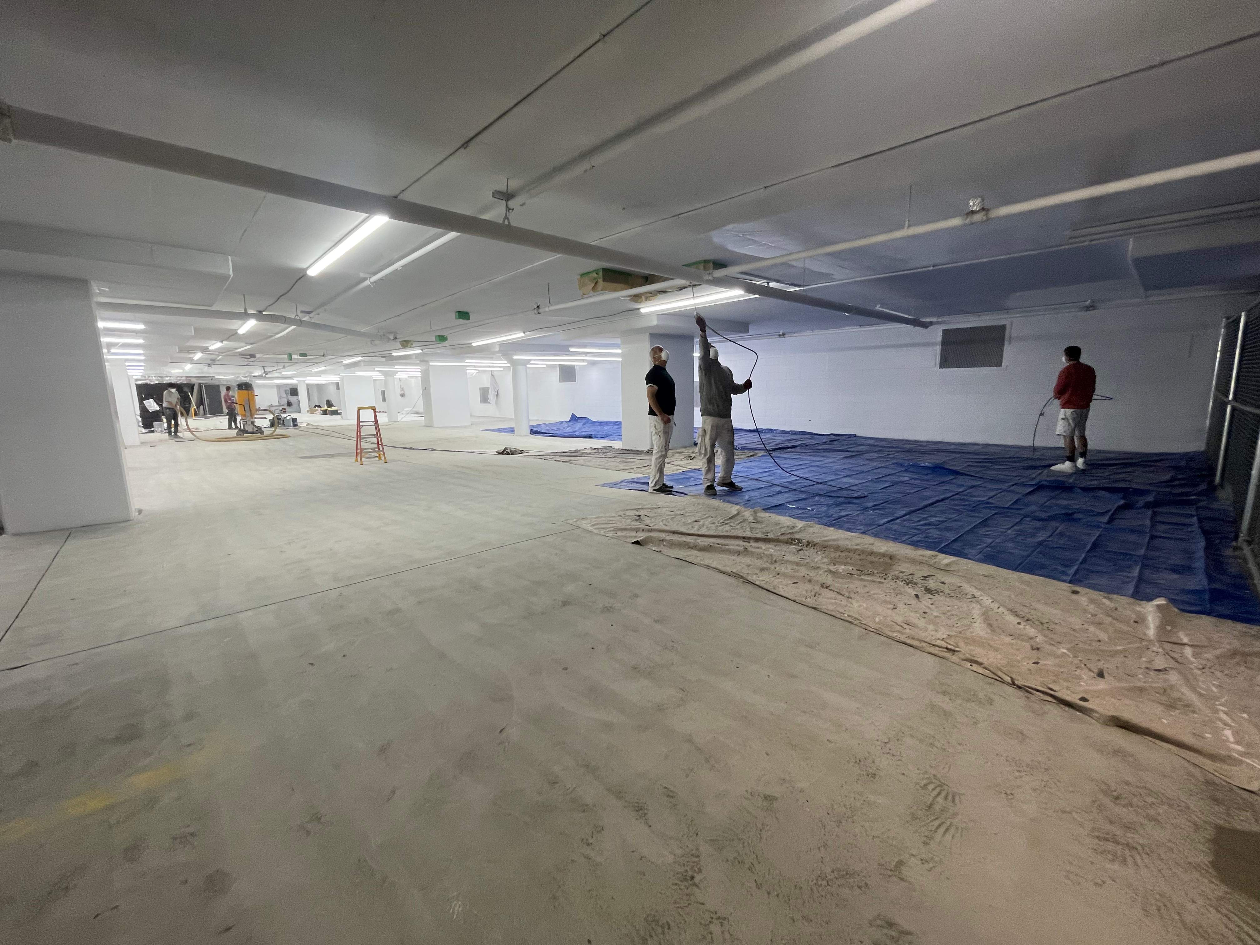 Commercial Ceiling Painting – Downtown Location by YVR Construction Group