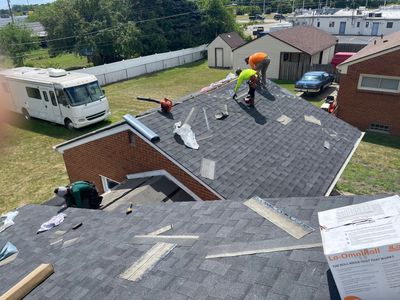 Residential Roofing Installation using IKO Dual Black
