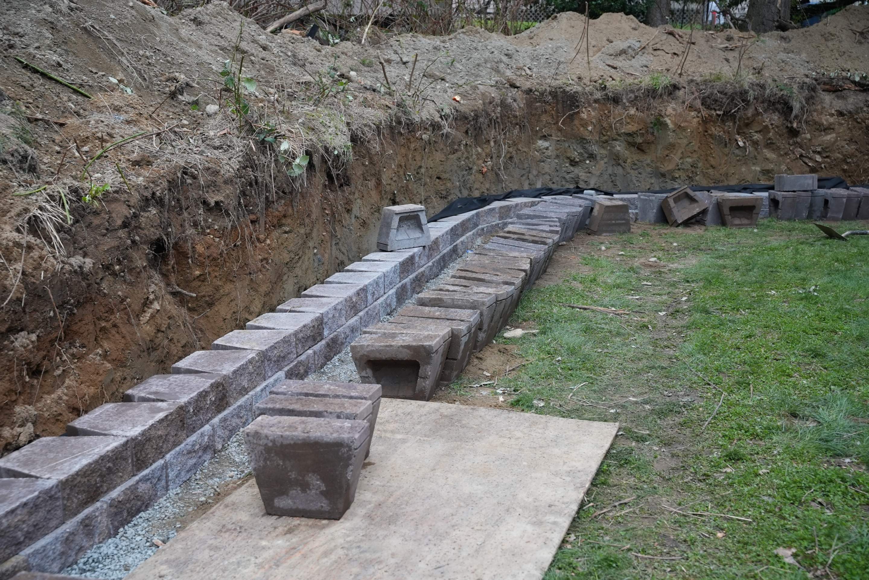 Retaining Wall and Backyard Renovation | Everett  by Jireh Asphalt & Concrete Inc 