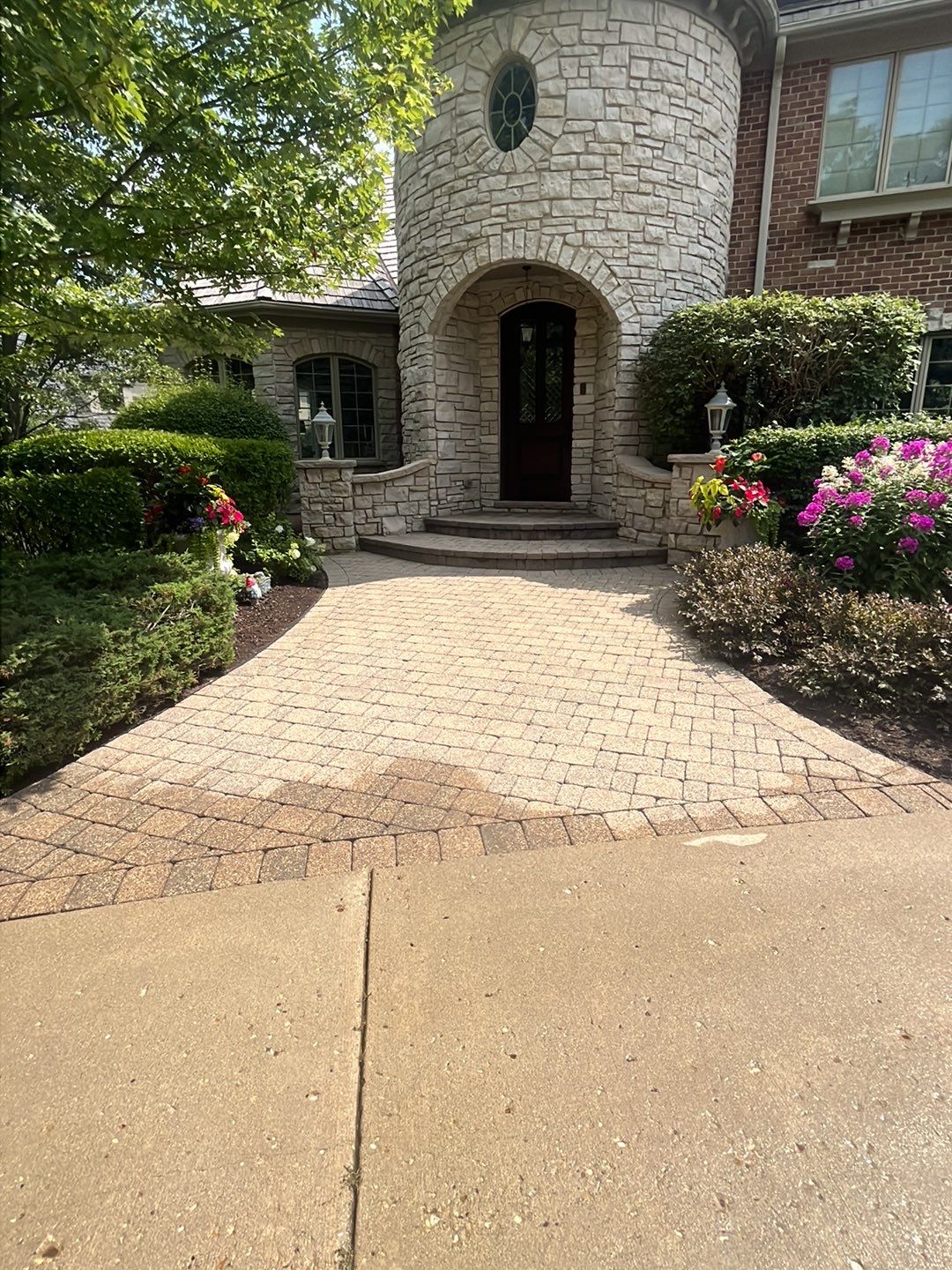 Brick paver clean, sand and seal.  using Surebond SB-1300 by Northern Power Washing LLC.
