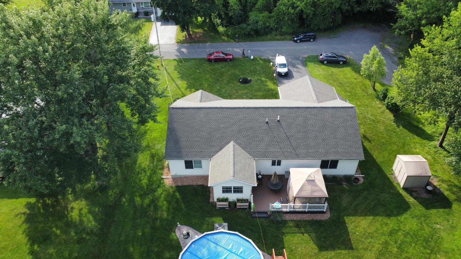 🔨 Full Roof Replacement with GAF HDZ Shingles in Marcy, NY 🏠 by Alpha Omega Roofing LLC