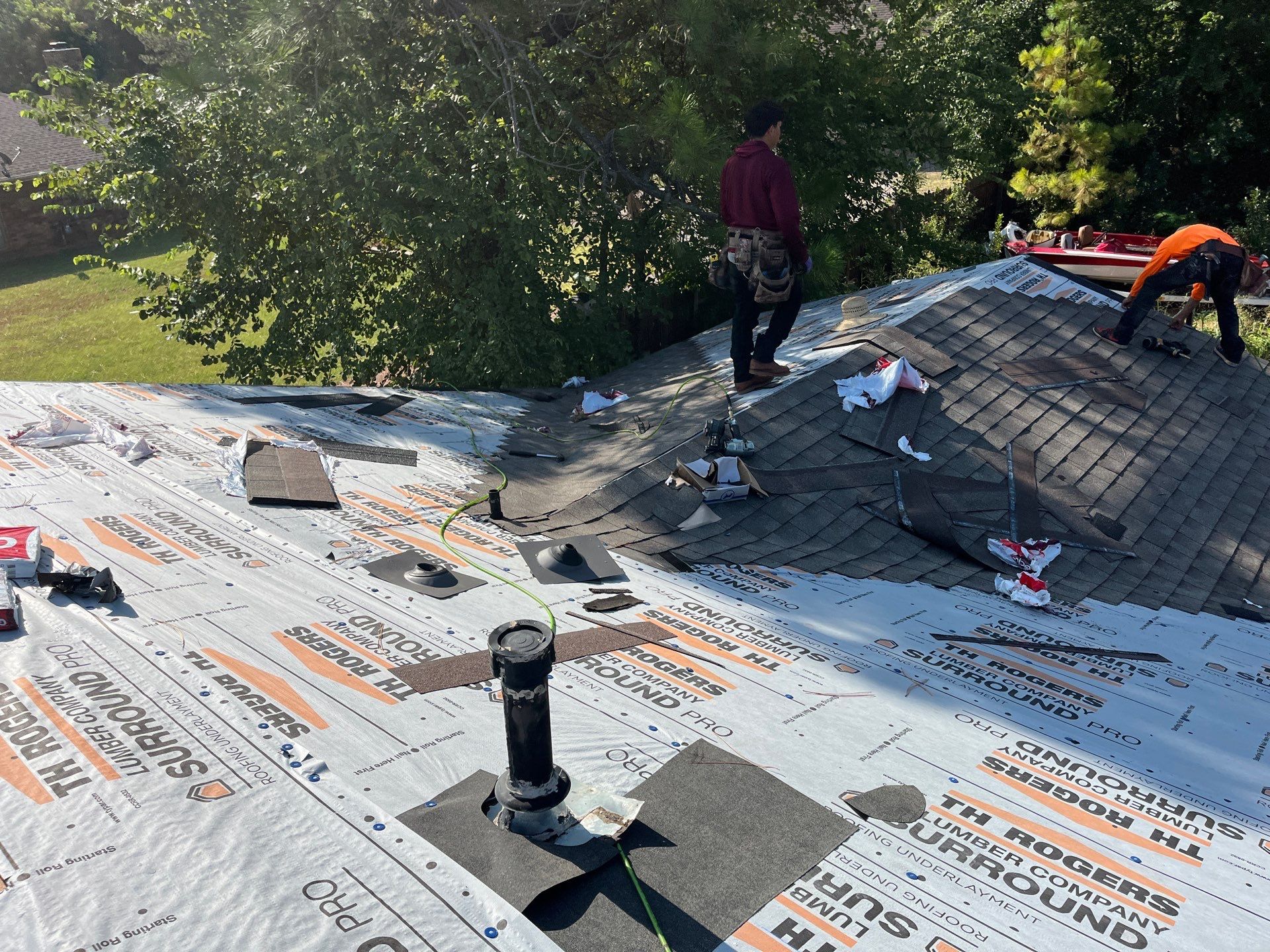 GAF Timberline Architectural Shingle Roof Replacement in Wynnewood by BANA Roofing and Solar Supply