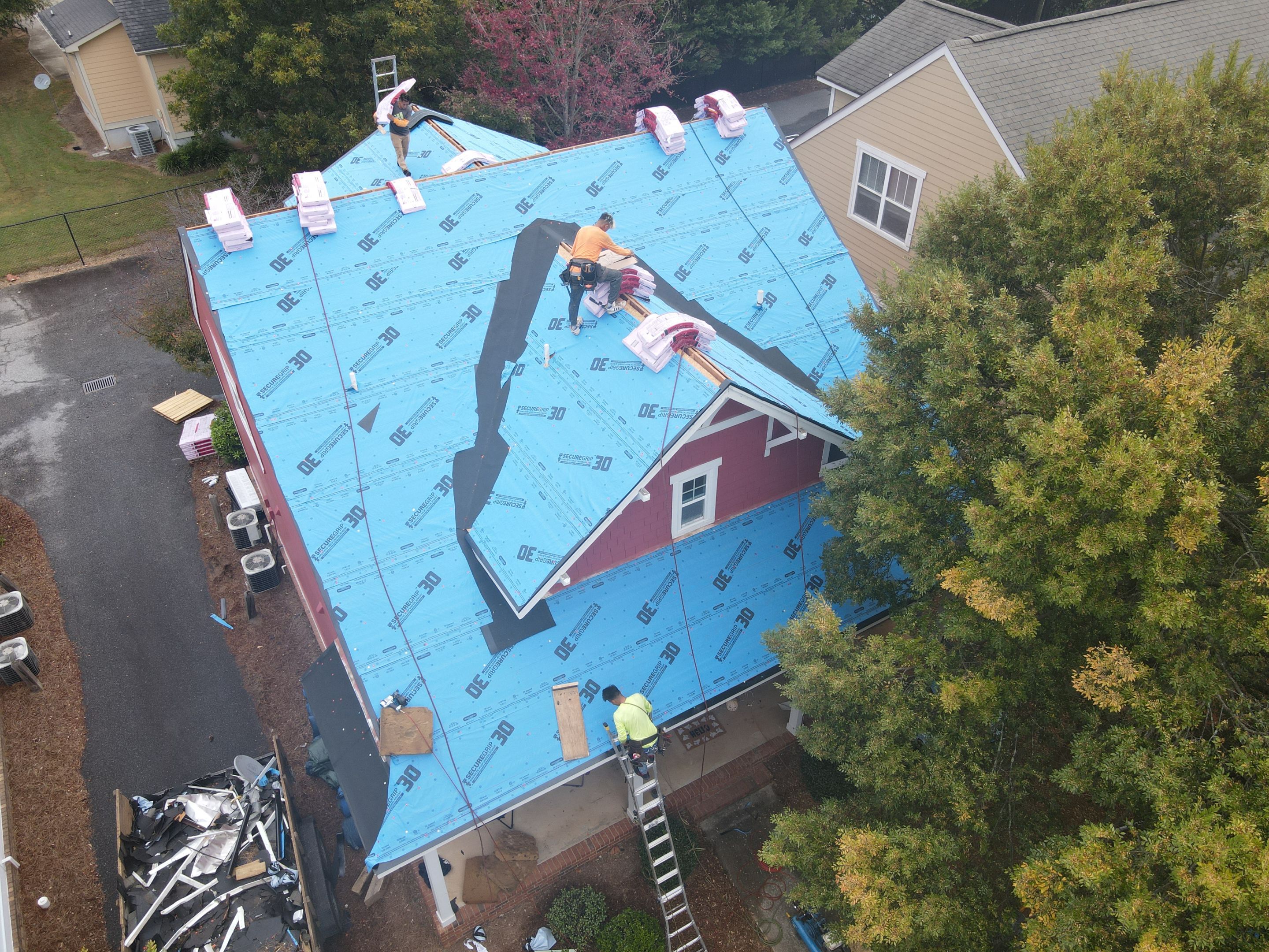 Residential Roofing Installation using Owens Corning by Inspector Roofing and Restoration