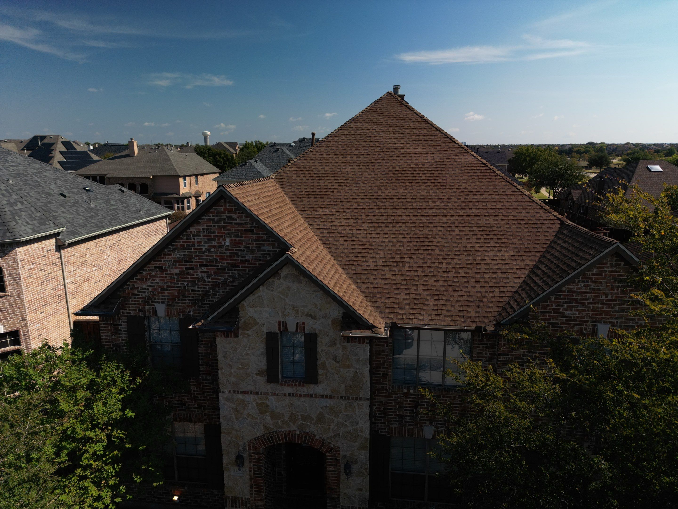 Storm Roof Damage Replacement in Frisco by First United Roofing & Construction