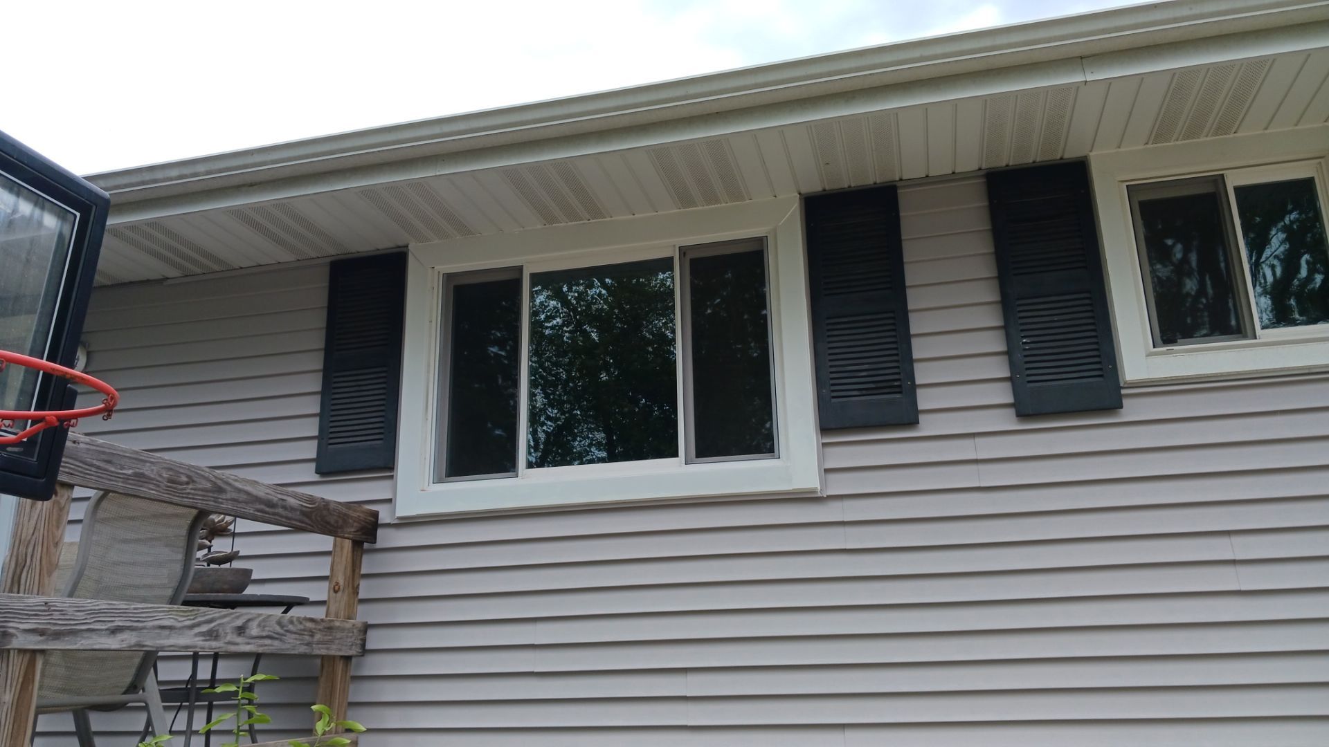 New Siding on Back Wall by NextWave Construction