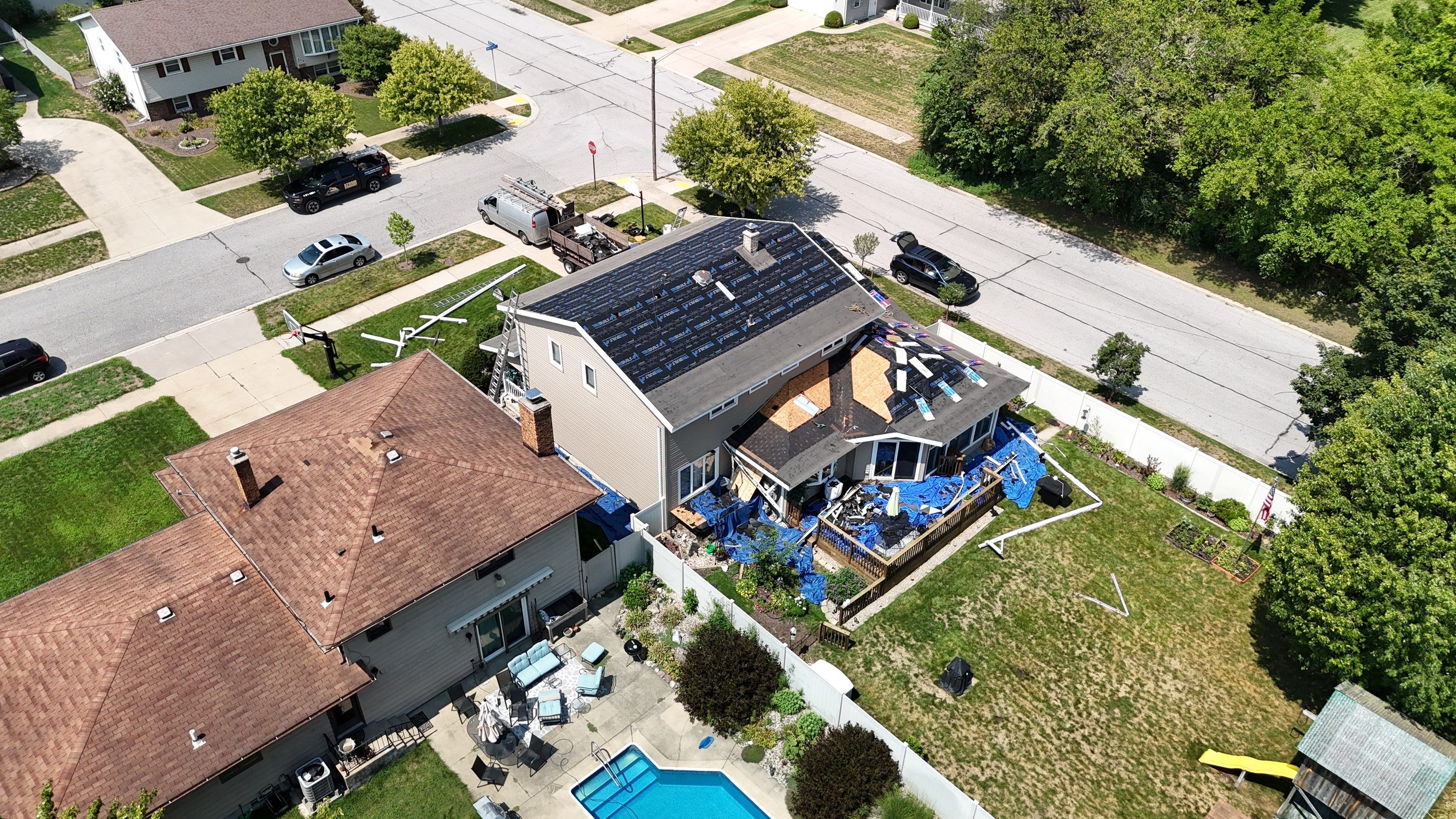 roofing using GAF by Optimal Home Improvement 