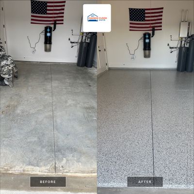 Garage Floor Coating using Cabin Fever