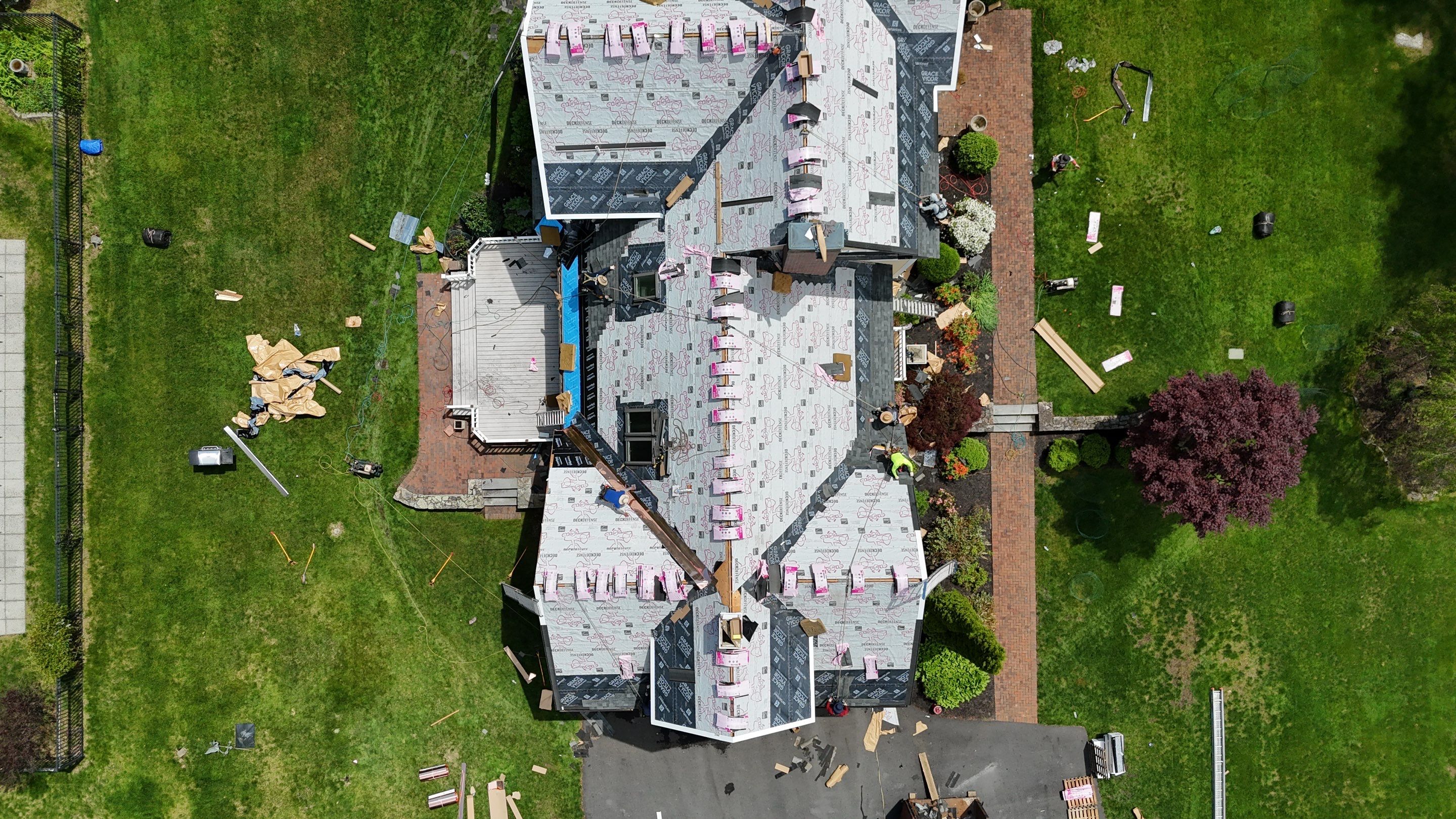 Roof Replacement with Owens Corning Shingles and Copper Flashing by Mighty Dog Roofing of Greater Middlesex County