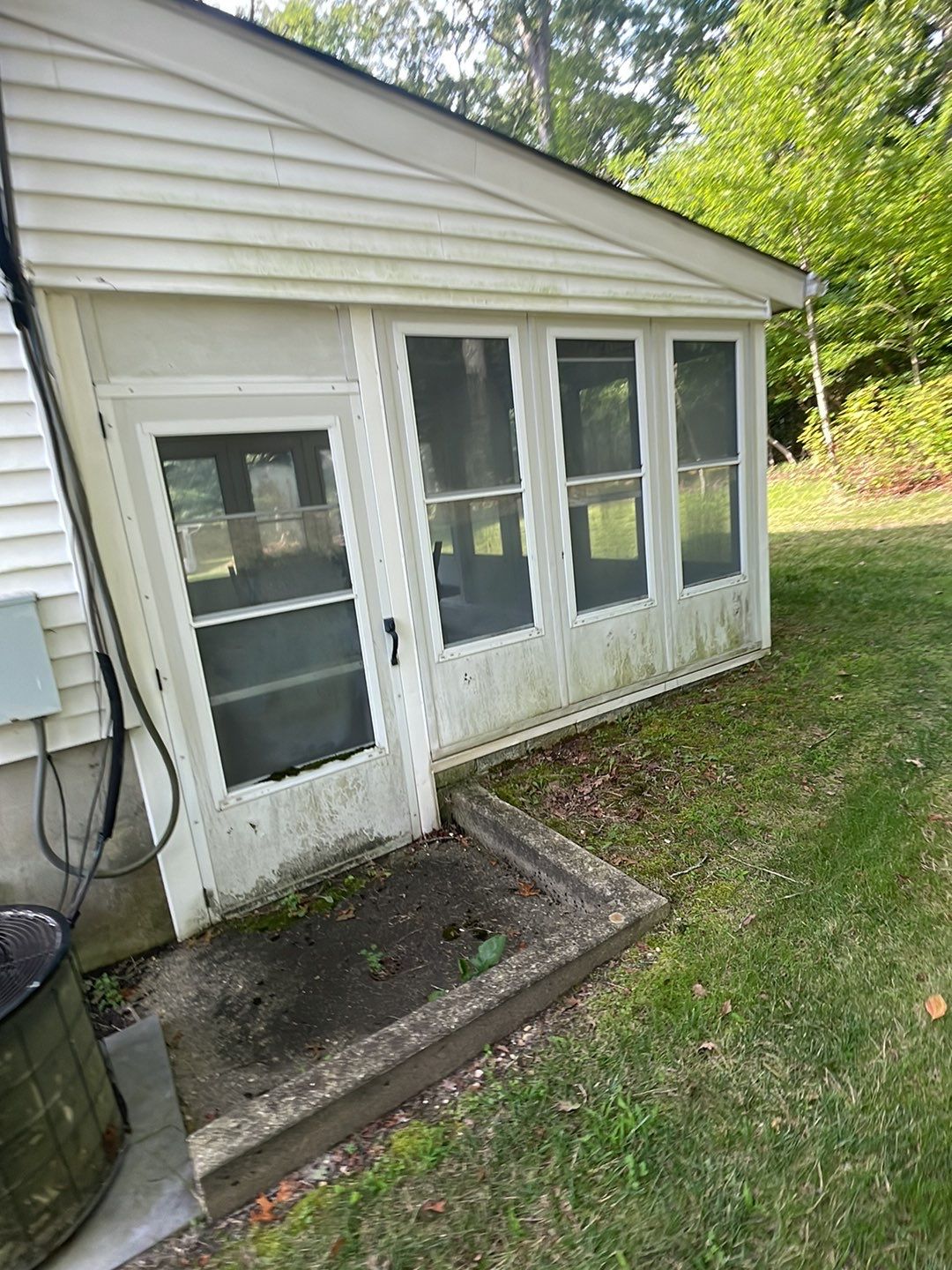 House Wash & Roof SoftWash (rear four season room) by SJ Exterior