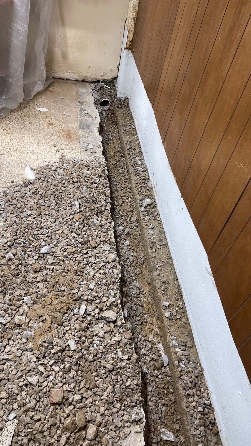 Interior Waterproofing Using GrateDrain™ Products by Toledo Basement Repair 