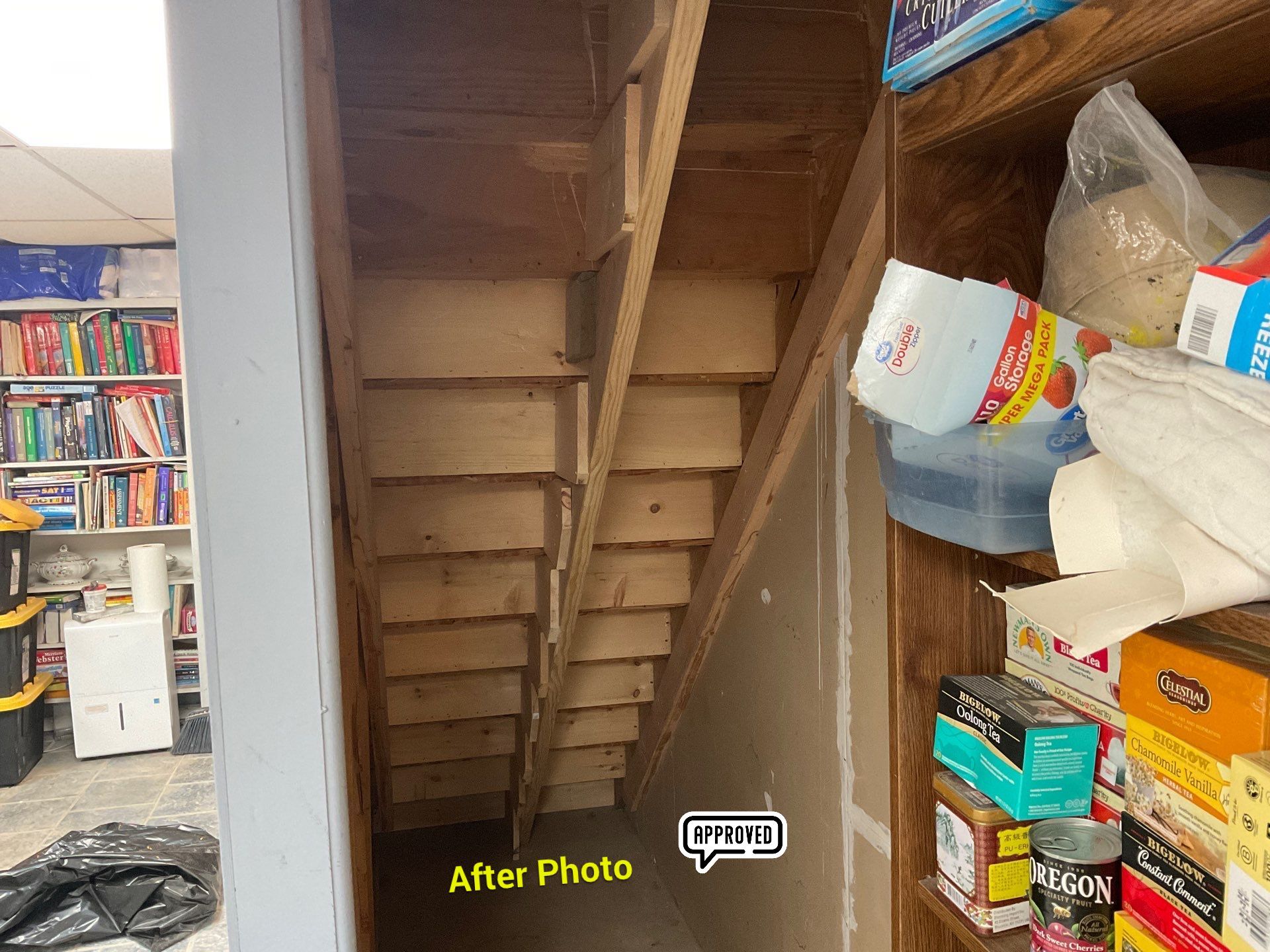 New basement steps by Alpha Design Services