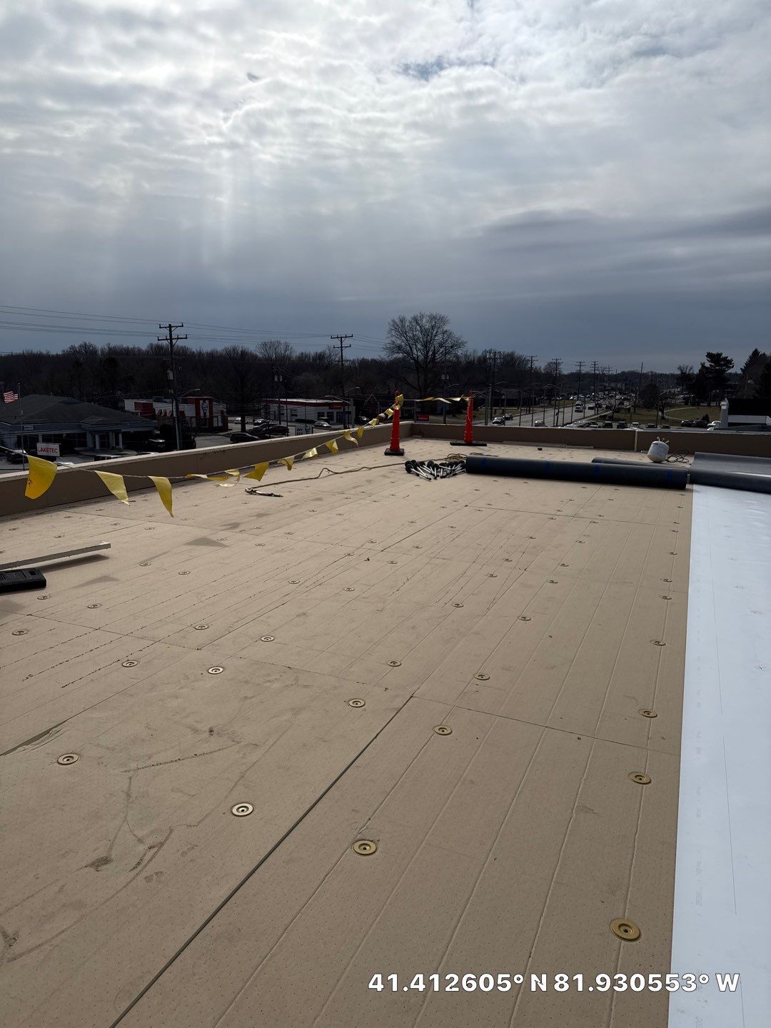 Project in North Olmsted by Commercial Roofing and Coating Systems 