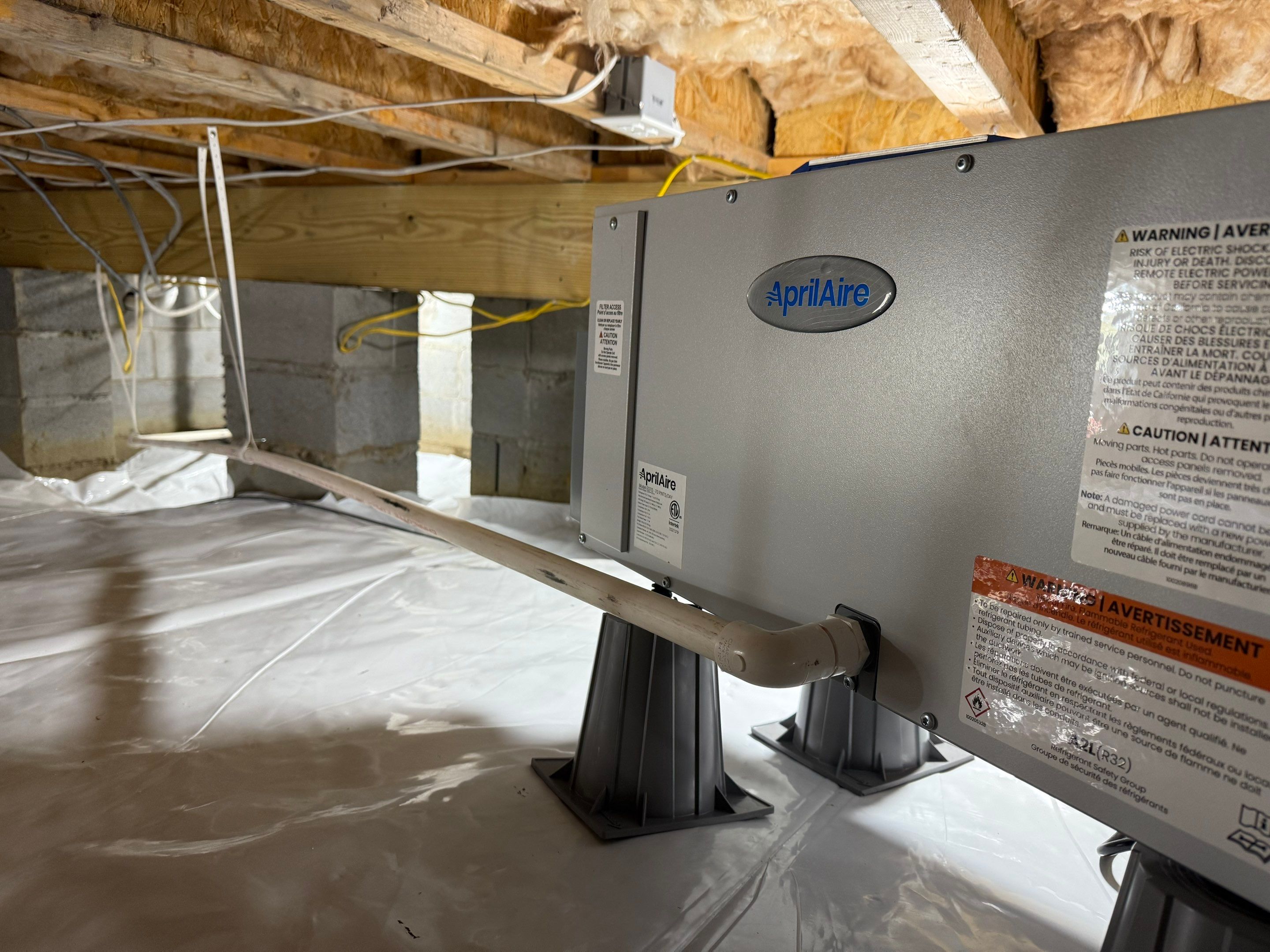 Project in Franklin by Patriot Crawl Space Repairs