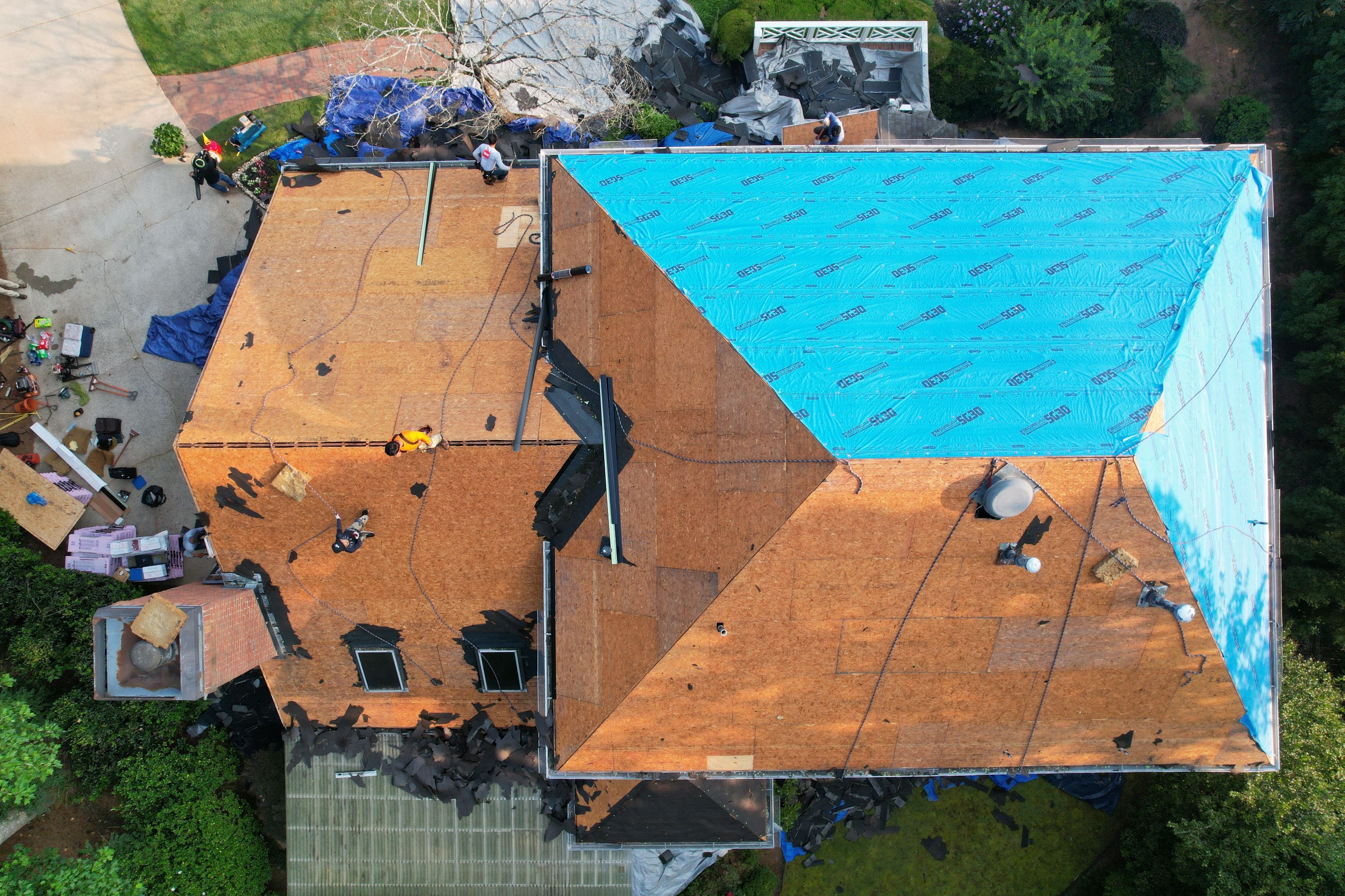 Residential Roofing Installation using Owens Corning by Inspector Roofing and Restoration