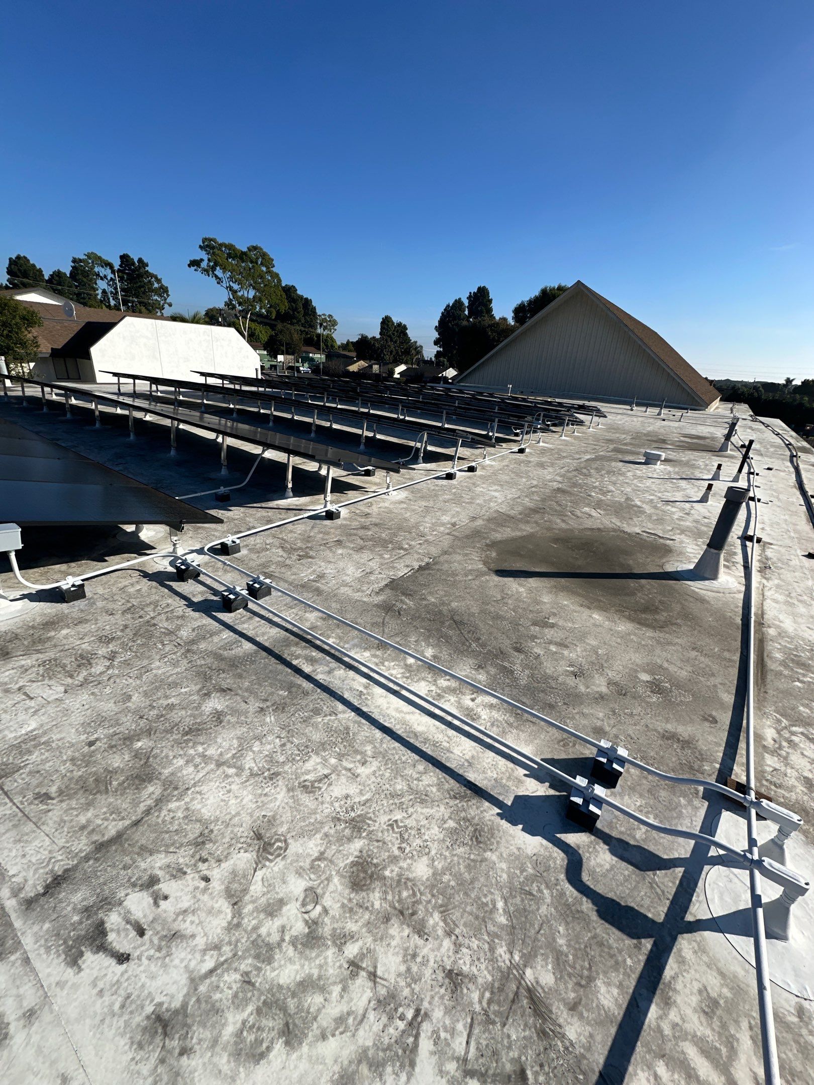 Commercial Solar Panel Installation for Ventura Church with Hyundai Modules by AWS Solar