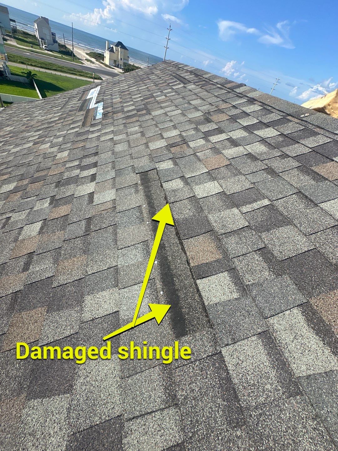 Hail Damage using Owen's Corning Duration (Lifetime) Shingles by Roof Repair Company