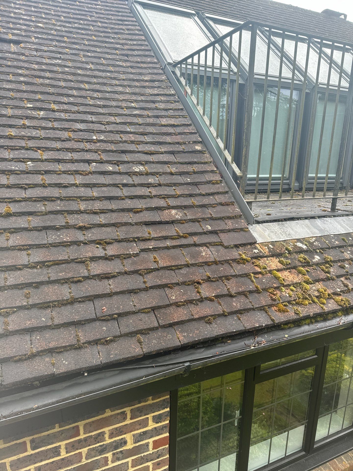 Roof Clean and Biocide Treatment using Honda 15lpm Low Pressure Washing Machine by Ges Exterior Cleaning ltd