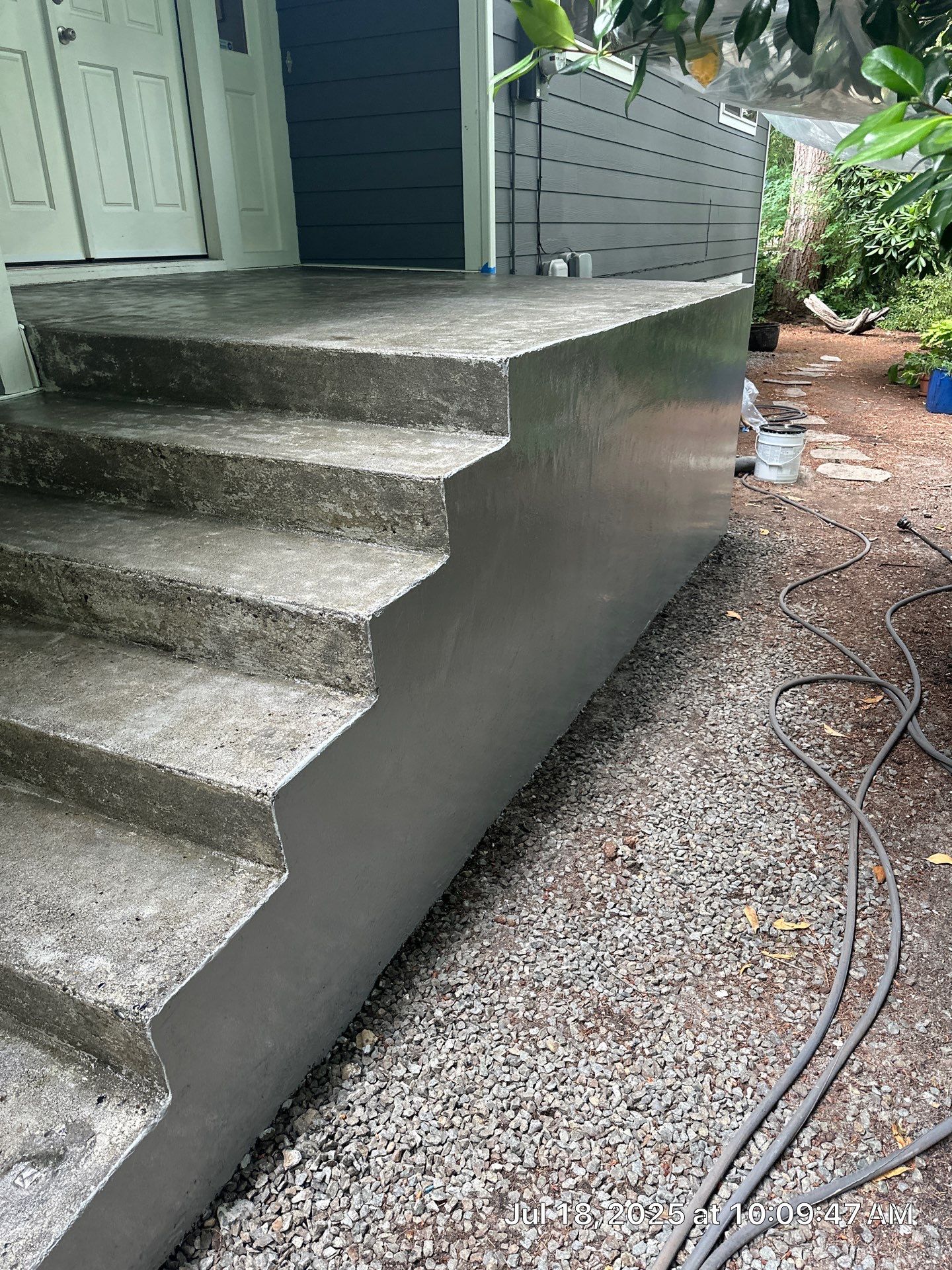 Epoxy Stairs & Sealcoat Driveway Application by Jireh Asphalt & Concrete Inc 