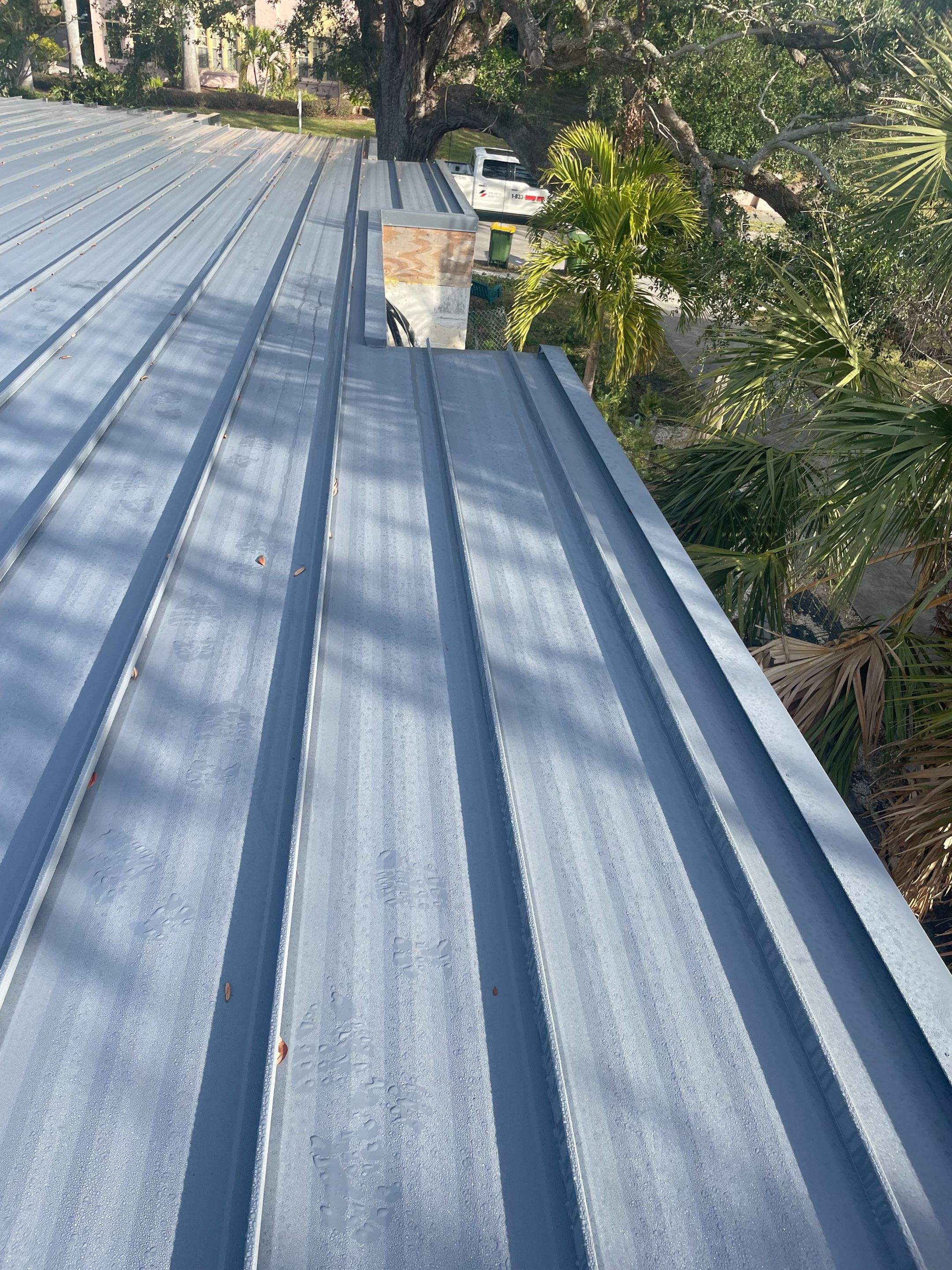 24ga 1.5 Snap Lock Charcoal Gray by Total Roofing System The Metal Roof Experts