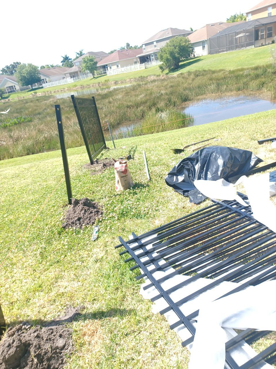 Palmetto, FL 4ft. Tall 3-Rail Black Aluminum by Asap fence and gates, LLC