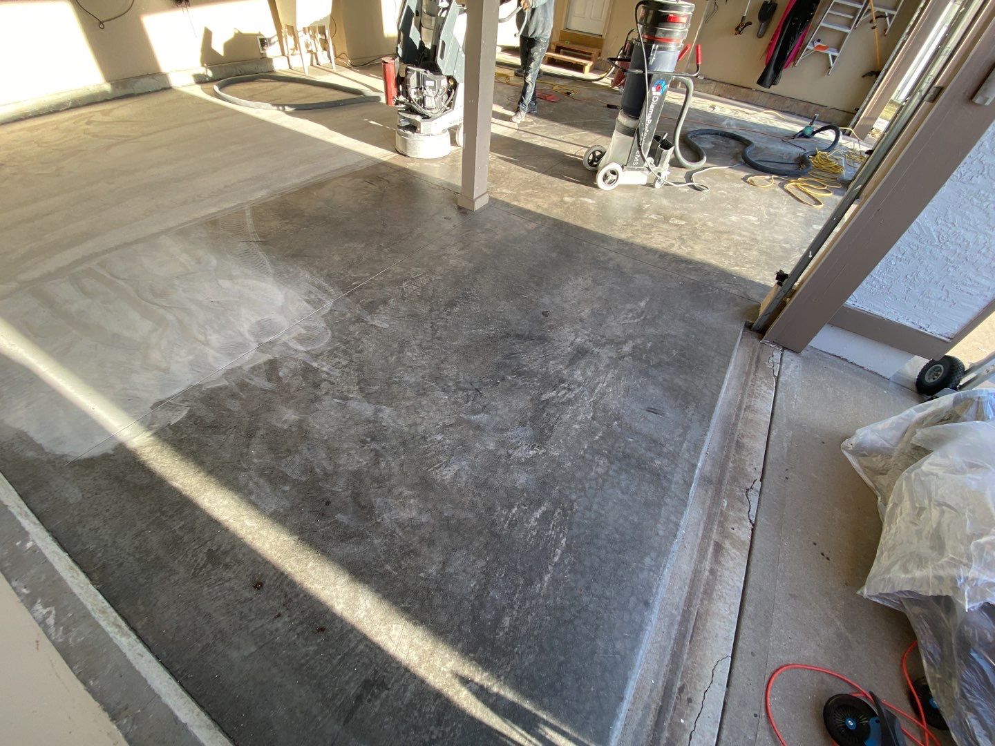 Garage using Slate Stone by Select Painting, Coatings & Garage Cabinets