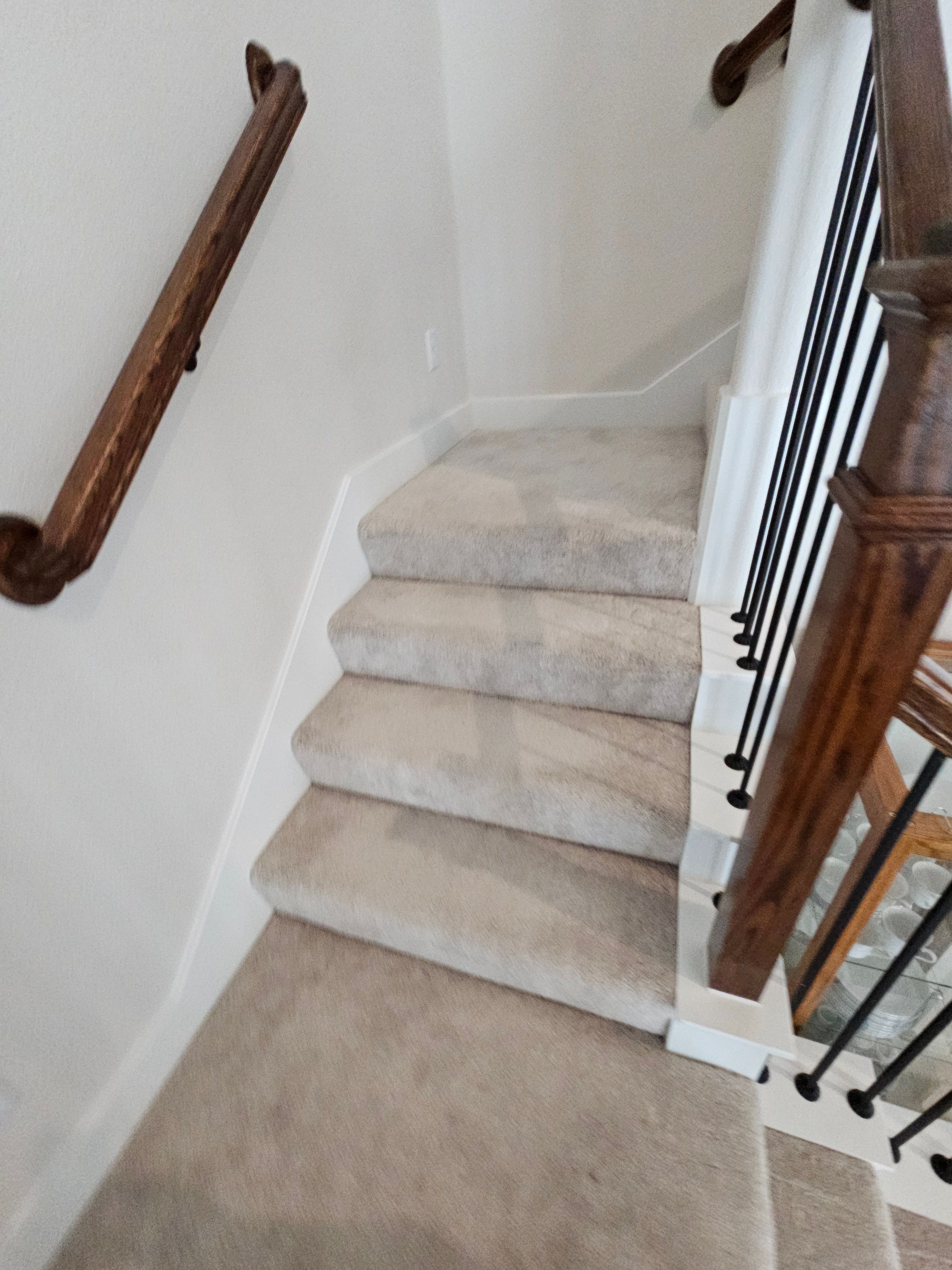 Carpet replacement with Tile and Red Oak Stairs by EL-GC LLC 