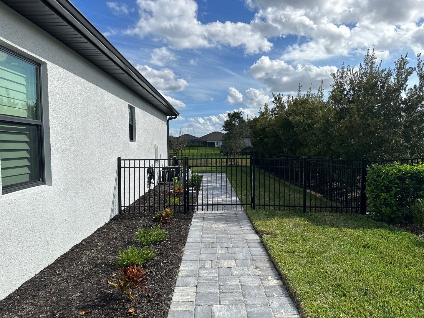 The Reserve at Twin Rivers Black Aluminum Fence Installation In Parrish, FL by Asap fence and gates, LLC