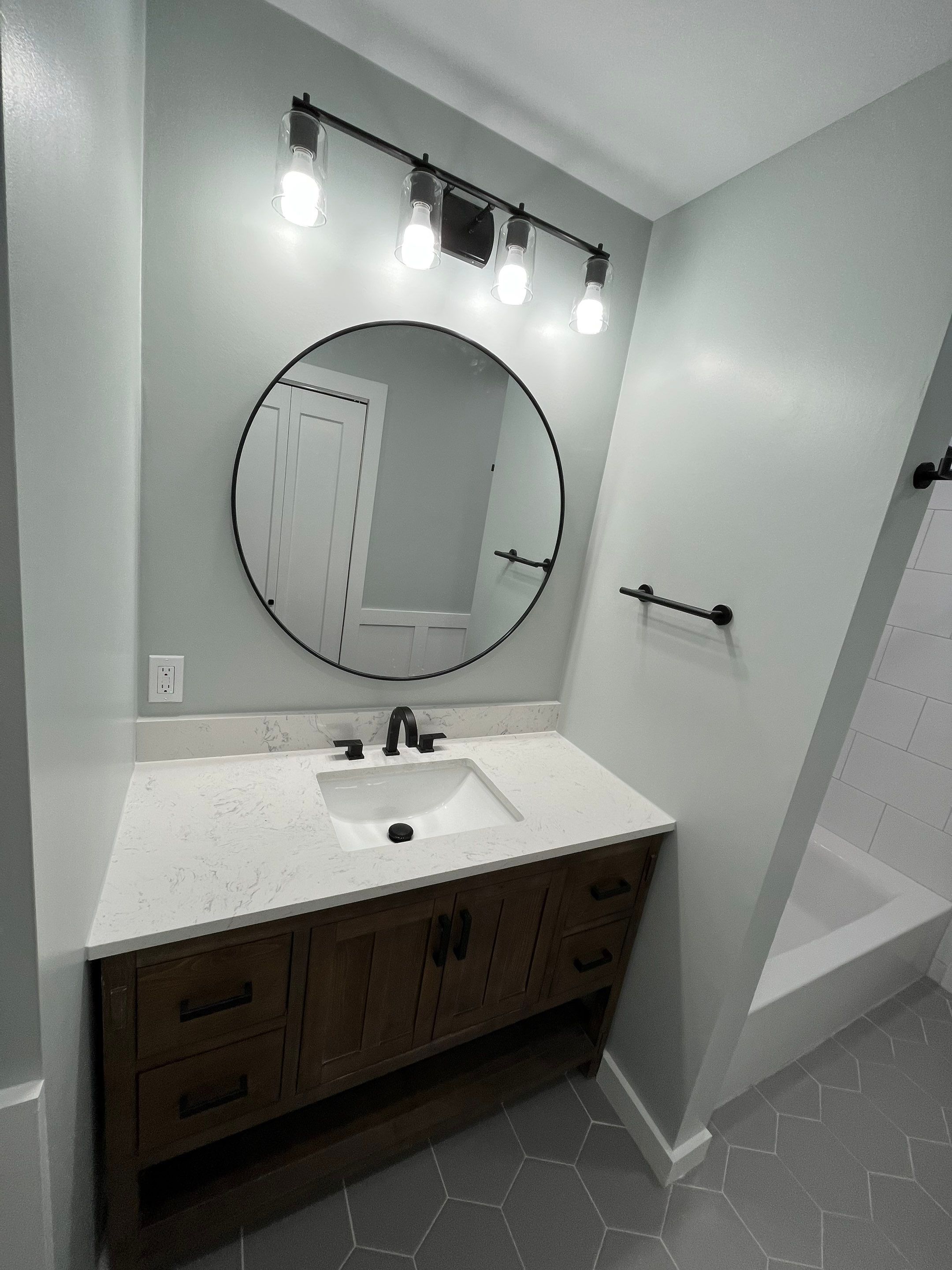 Bathroom Remodel using Tile by Home Concepts Construction