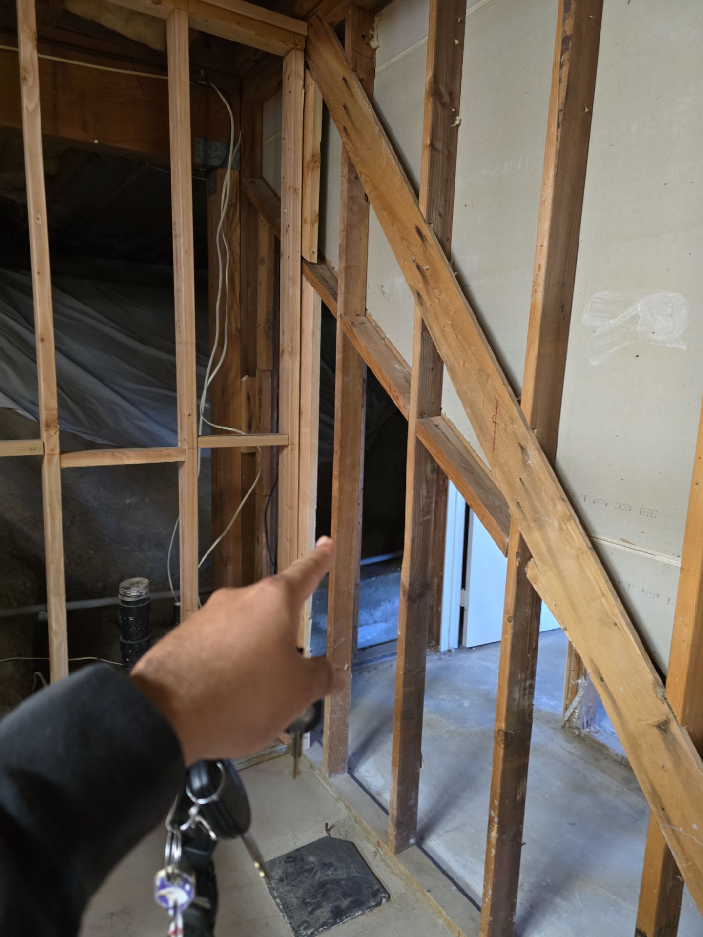 Installation of Vertical Black Piping by Us Plumbing