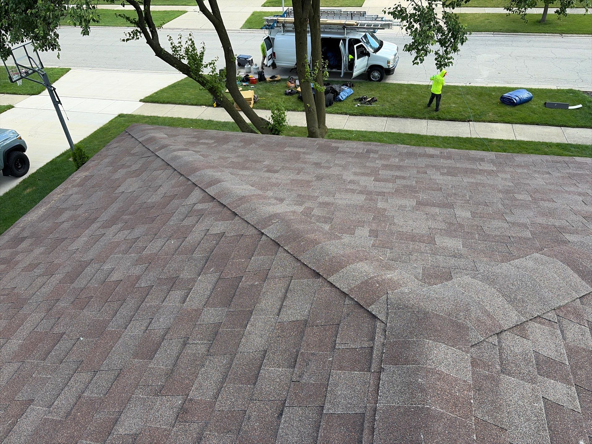 Full Residential Roof Replacement and Decking Repair in Wheaton by Pro Home Services Inc